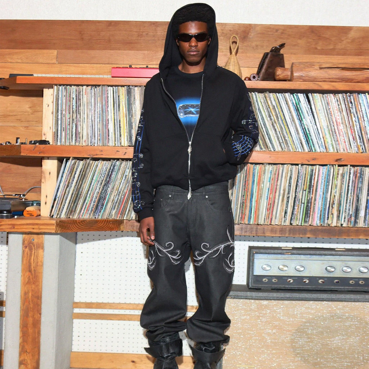Crystal Notes Zip Hoodie