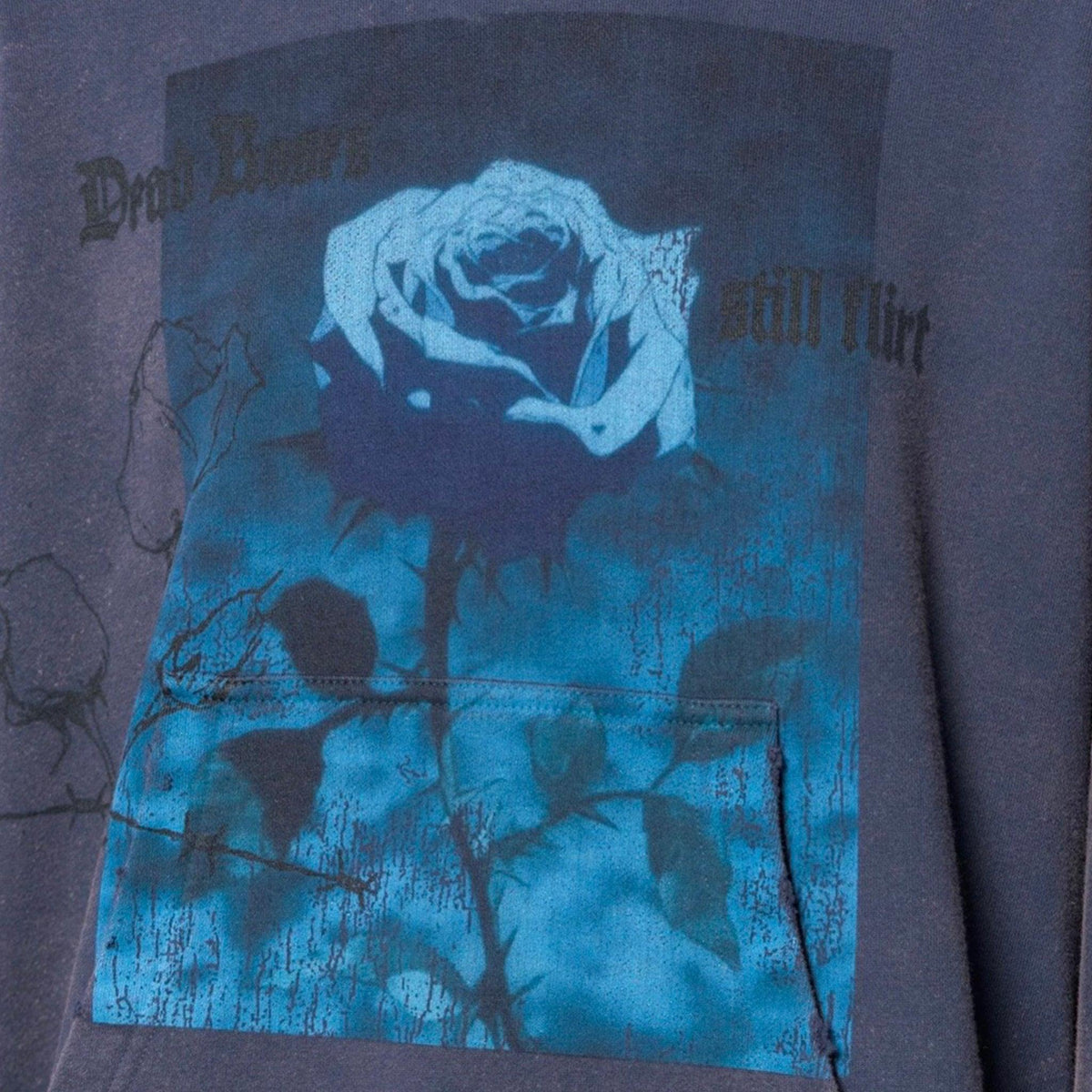Dead Roses Still Flirt Vintage Hoodie