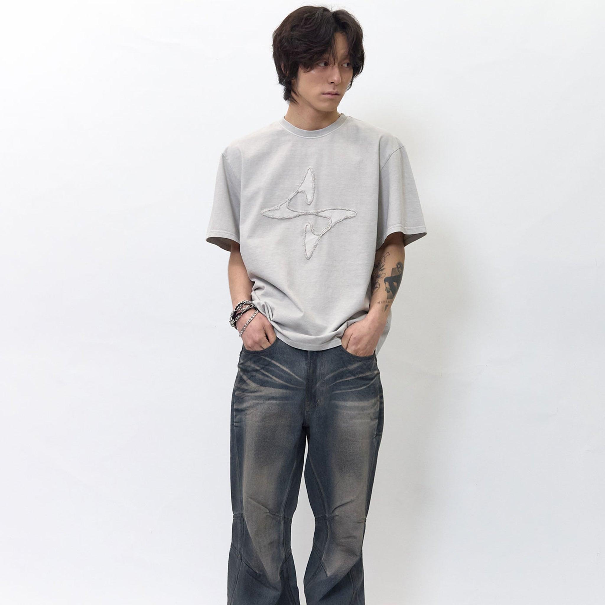 Low Cut Patch Logo T-Shirt