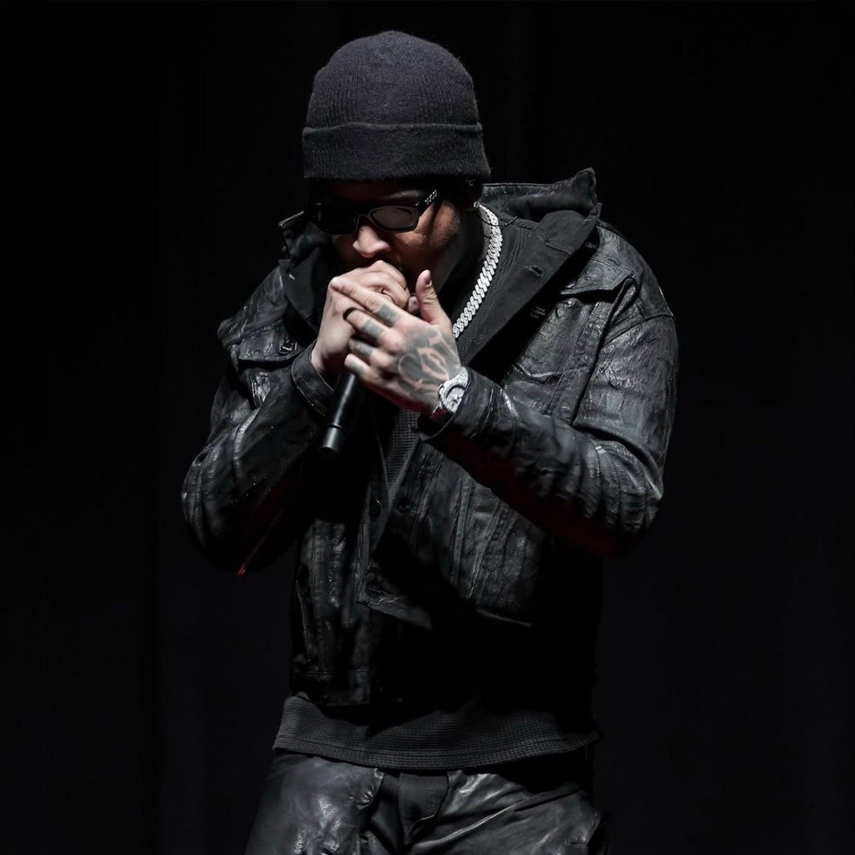 Hard Coating Cross Bomber Jacket