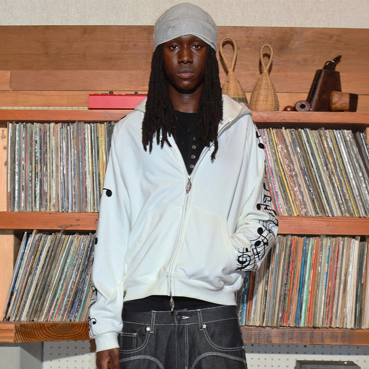 Crystal Notes Zip Hoodie