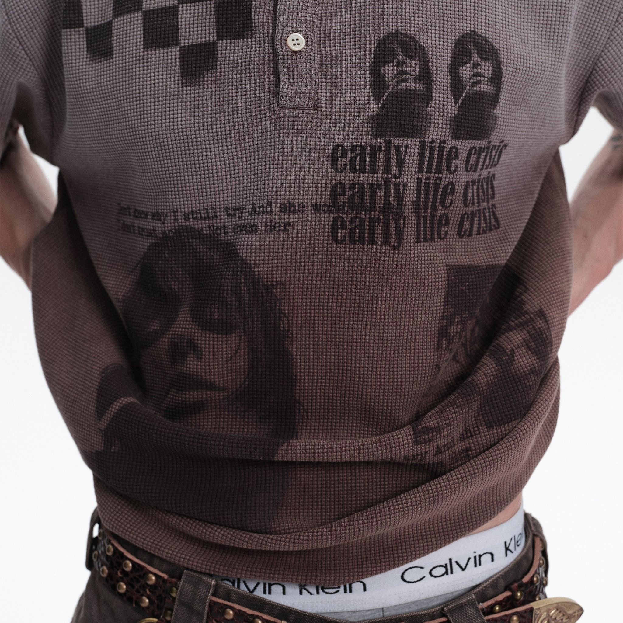 Portrait Graphic Henley Tee