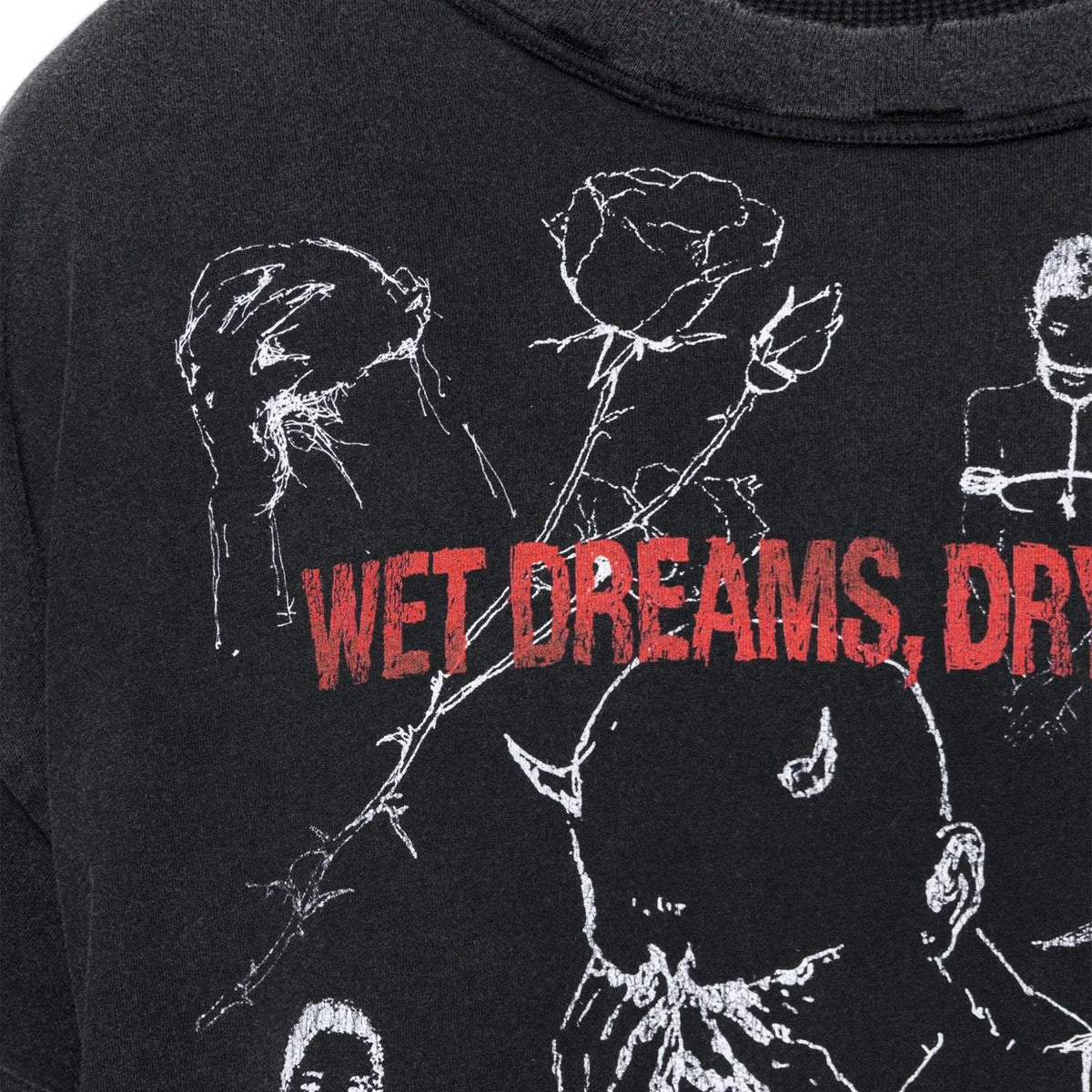 Wet Dreams Dry Hearts Vintage Cropped T-Shirt