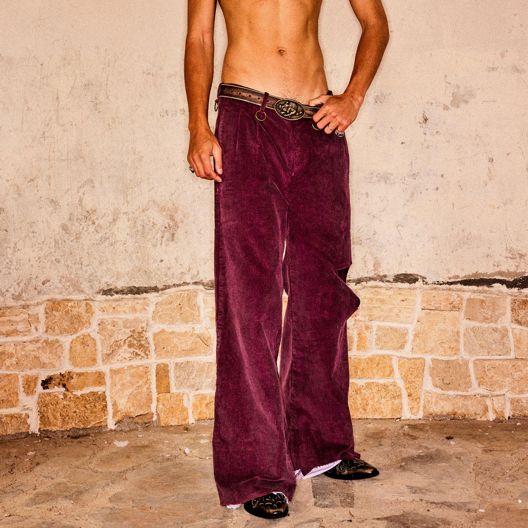 Ring Corduroy Wide Trousers