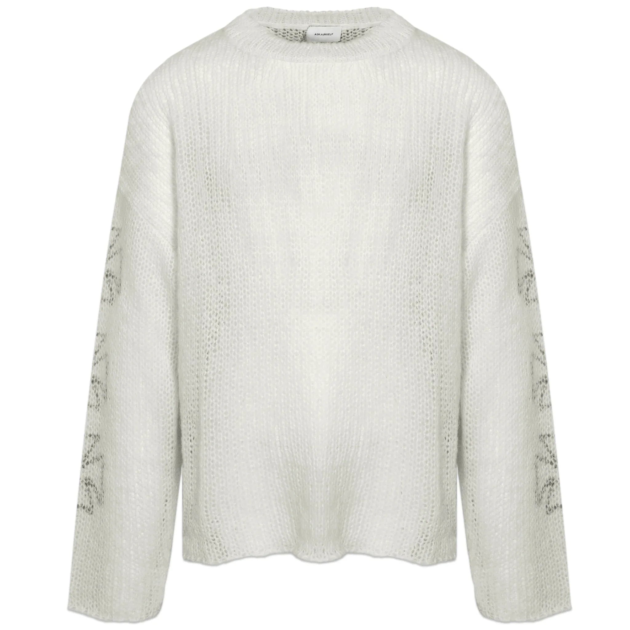 公式完売品　lastnest×ask コラボ Cross Knit ASKYURSELF (アスクユアセルフ)商品ページ - Loose Cross Knit - Ecru