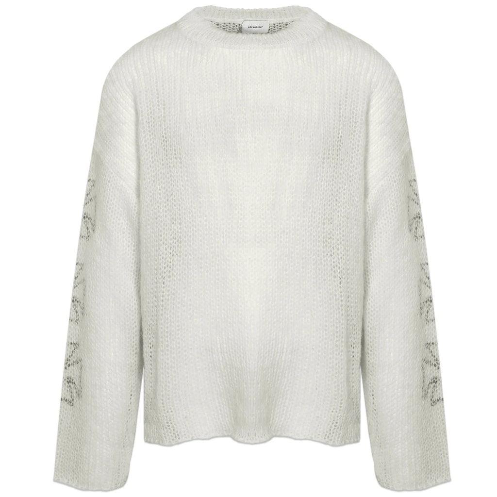 ASKYURSELF (アスクユアセルフ)商品ページ - Loose Cross Knit - Ecru 
