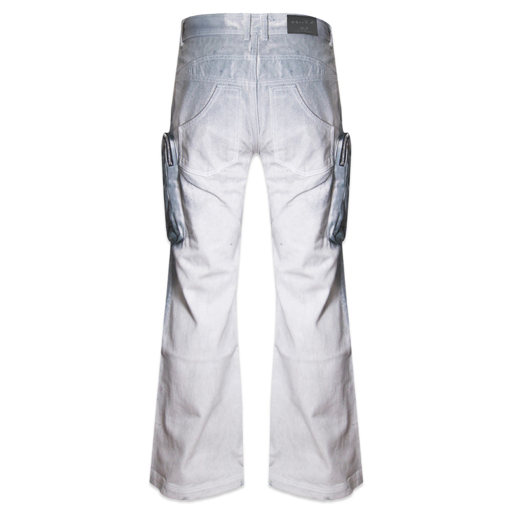 Double Pocket Hand Washing Flare Pants