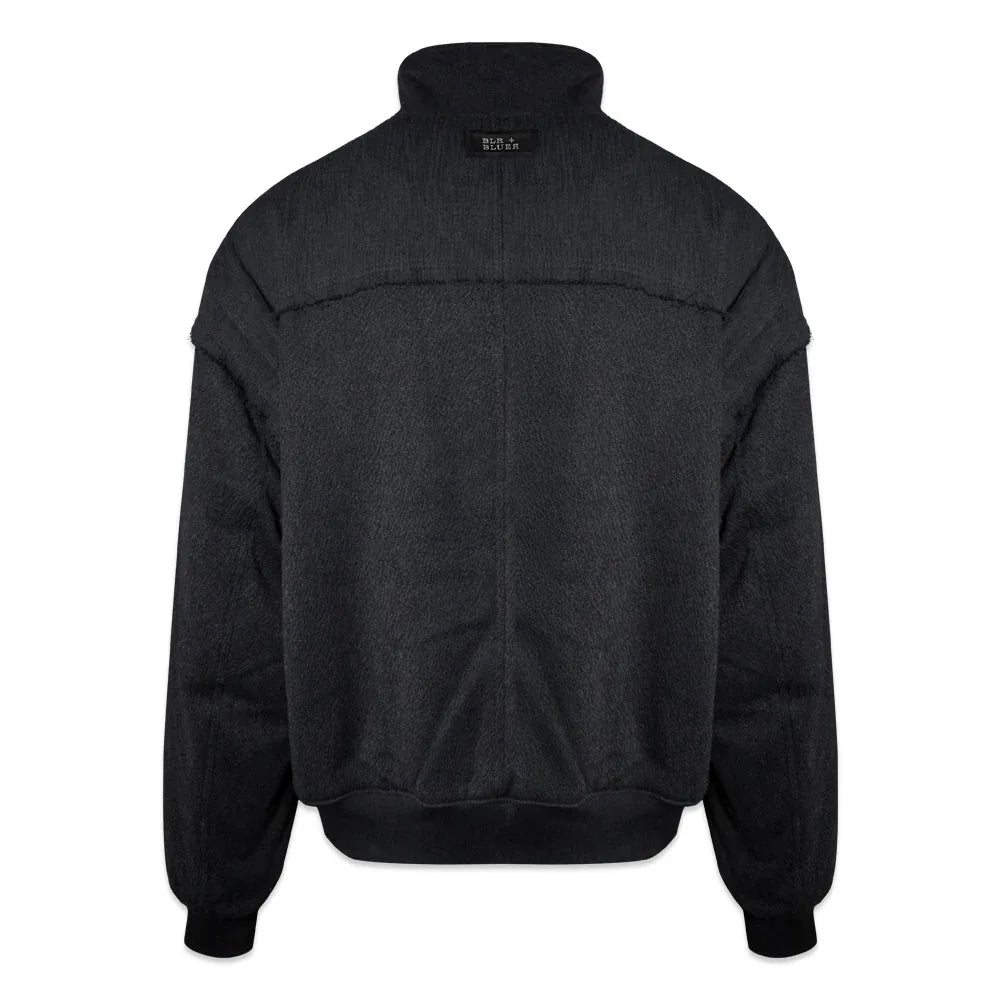 Heavy Texture Wool Linen Puffer Jacket - BLR BLUER - VENTURER