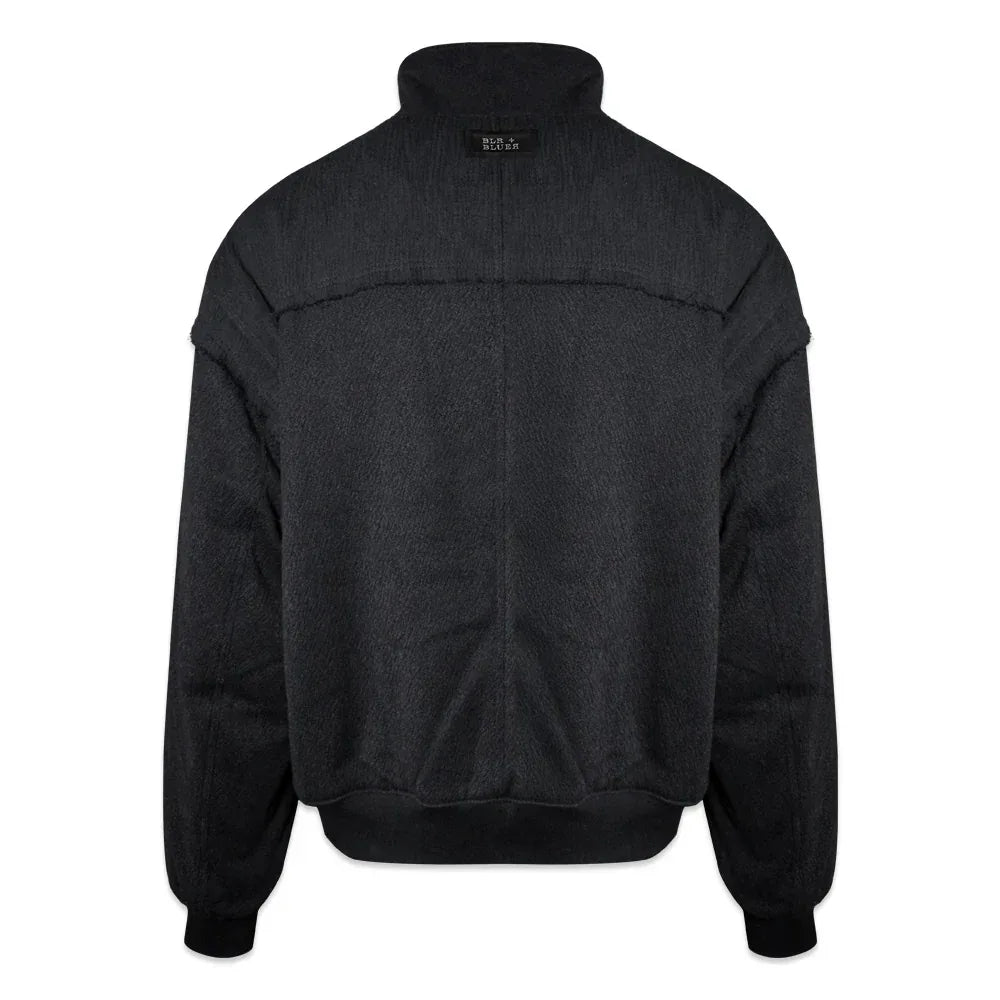 Heavy Texture Wool Linen Puffer Jacket - BLR BLUER - VENTURER