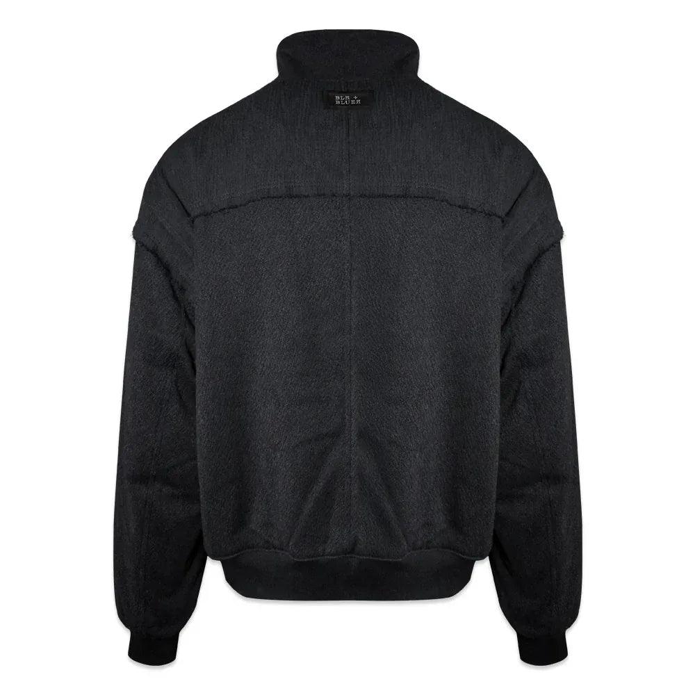 Heavy Texture Wool Linen Puffer Jacket - BLR BLUER - VENTURER