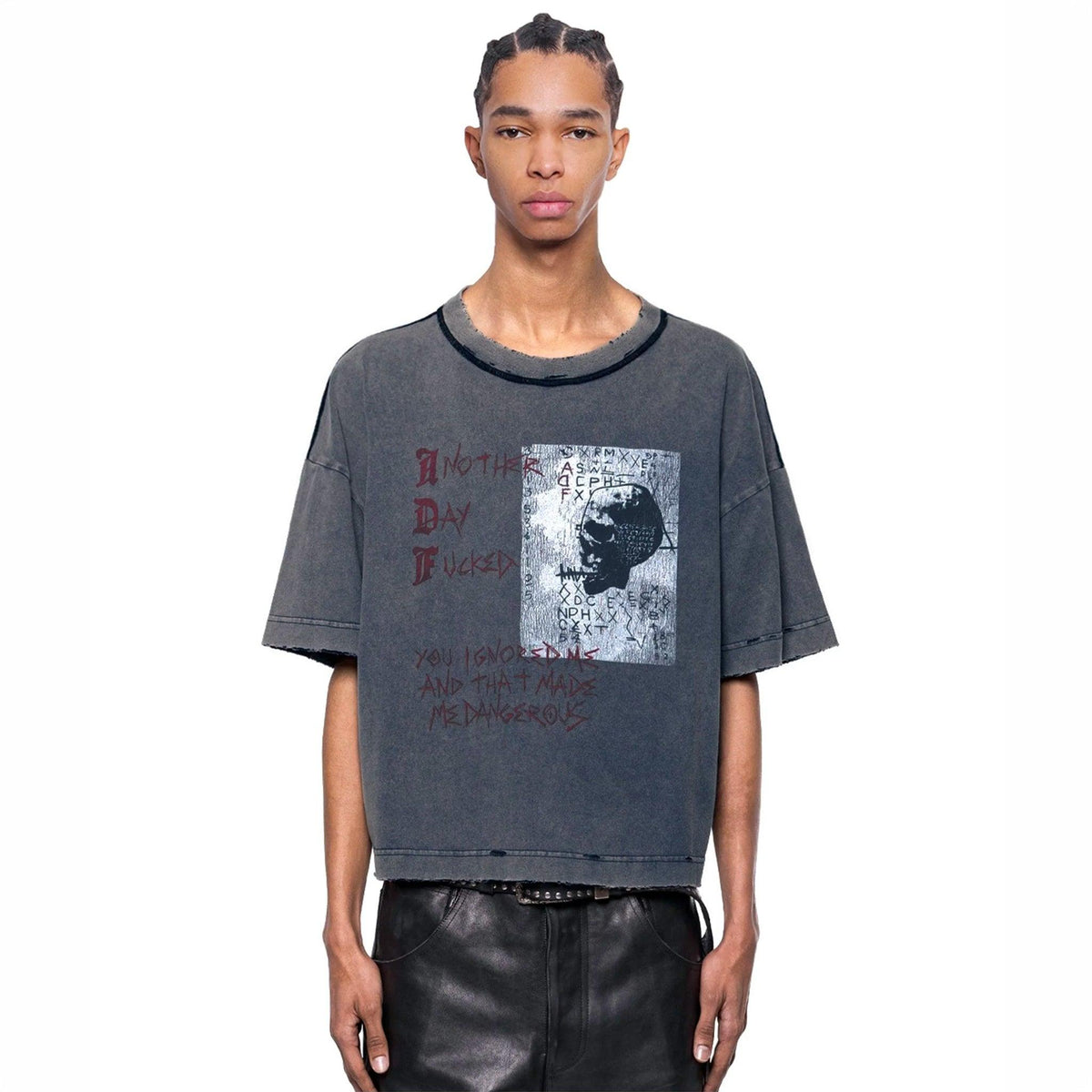 Another Day Fucked Vintage Cropped T-Shirt