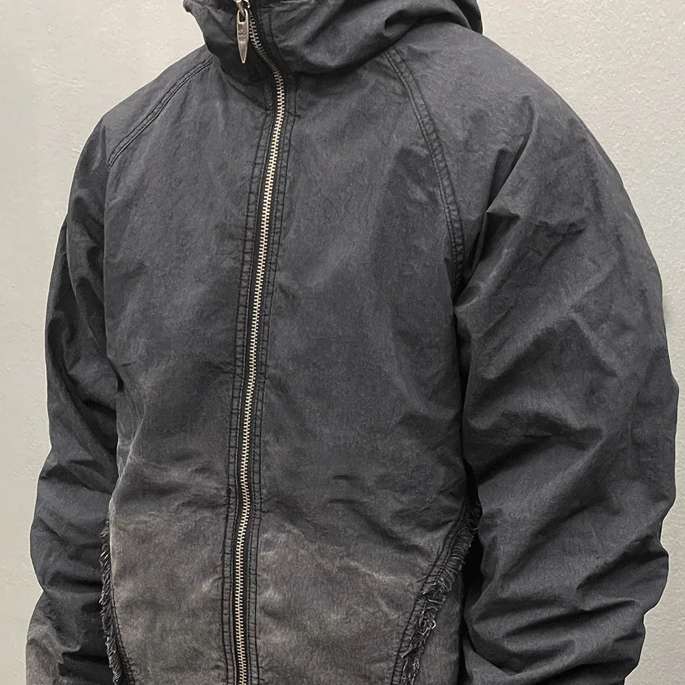 Destroyed Gradation Washing Puffer Jacket - BLR BLUER - VENTURER