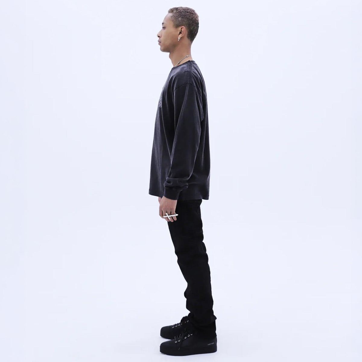 Feather Logo Washed LS T-Shirt