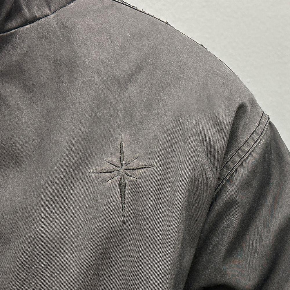 Dyed Snowflakes Logo Washing Puffer Jacket - BLR BLUER - VENTURER