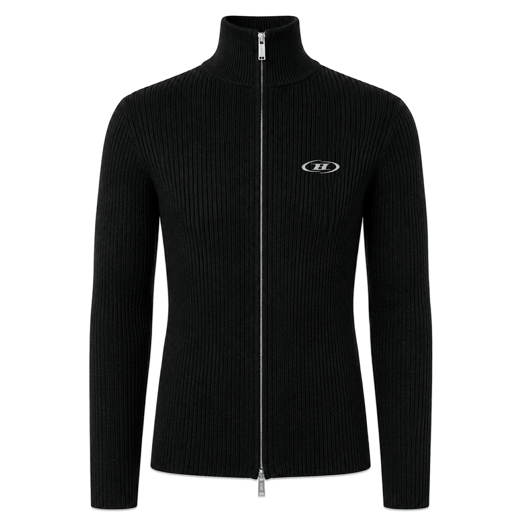 Muscle Fit Full Zip-Up Knit