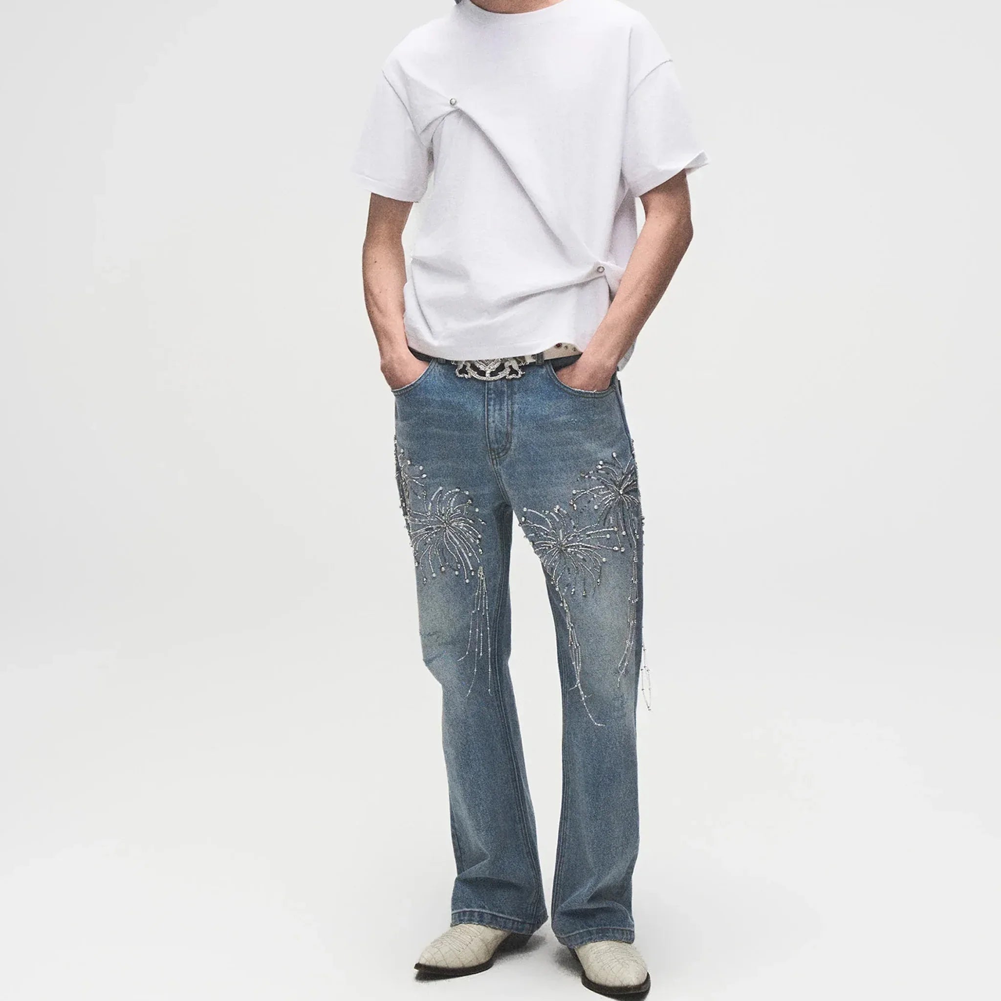 Fireworks Washed Denim - BIRTH OF ROYAL CHILD - VENTURER