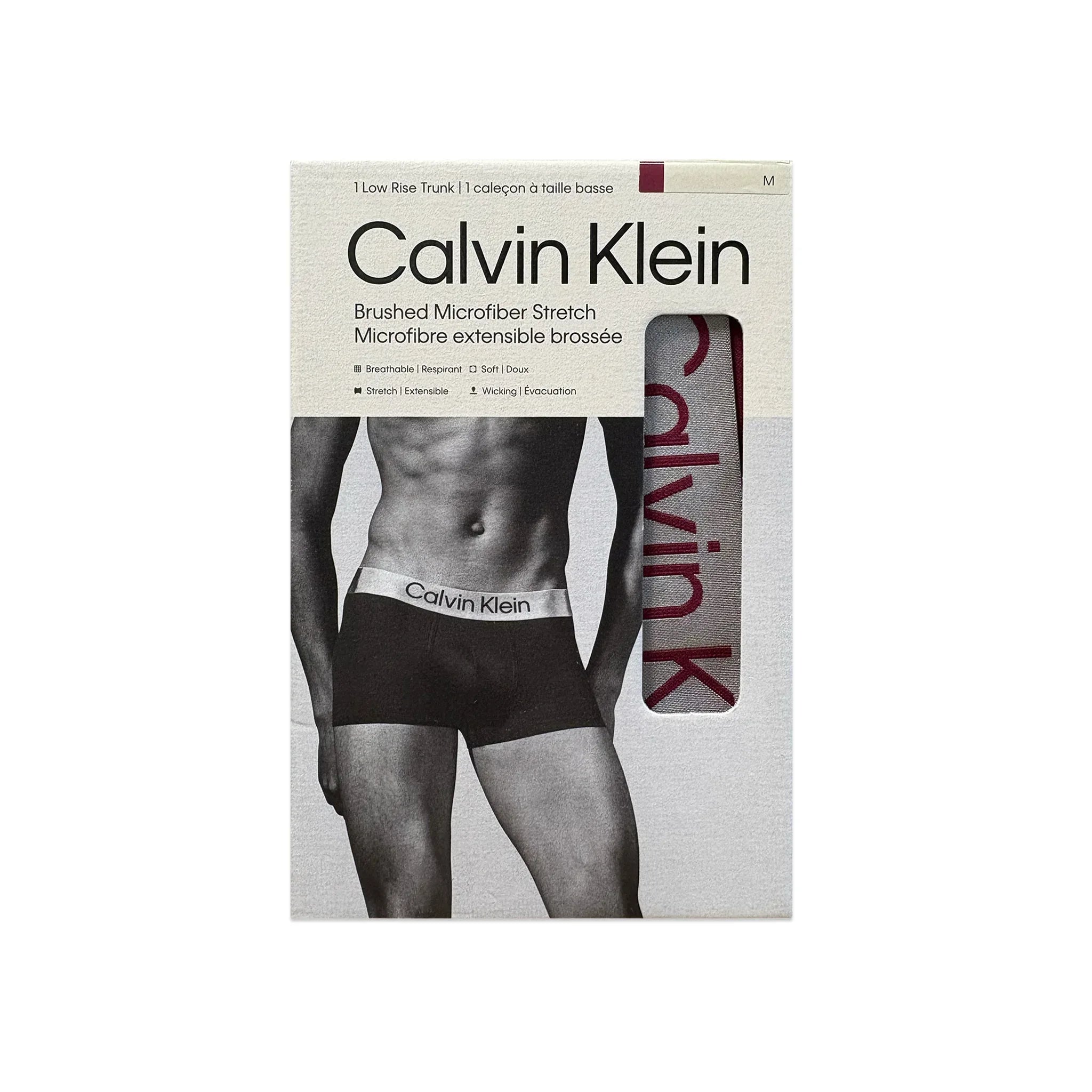 Brushed Micro Jersey Low Rise Trunk - CALVIN KLEIN - VENTURER