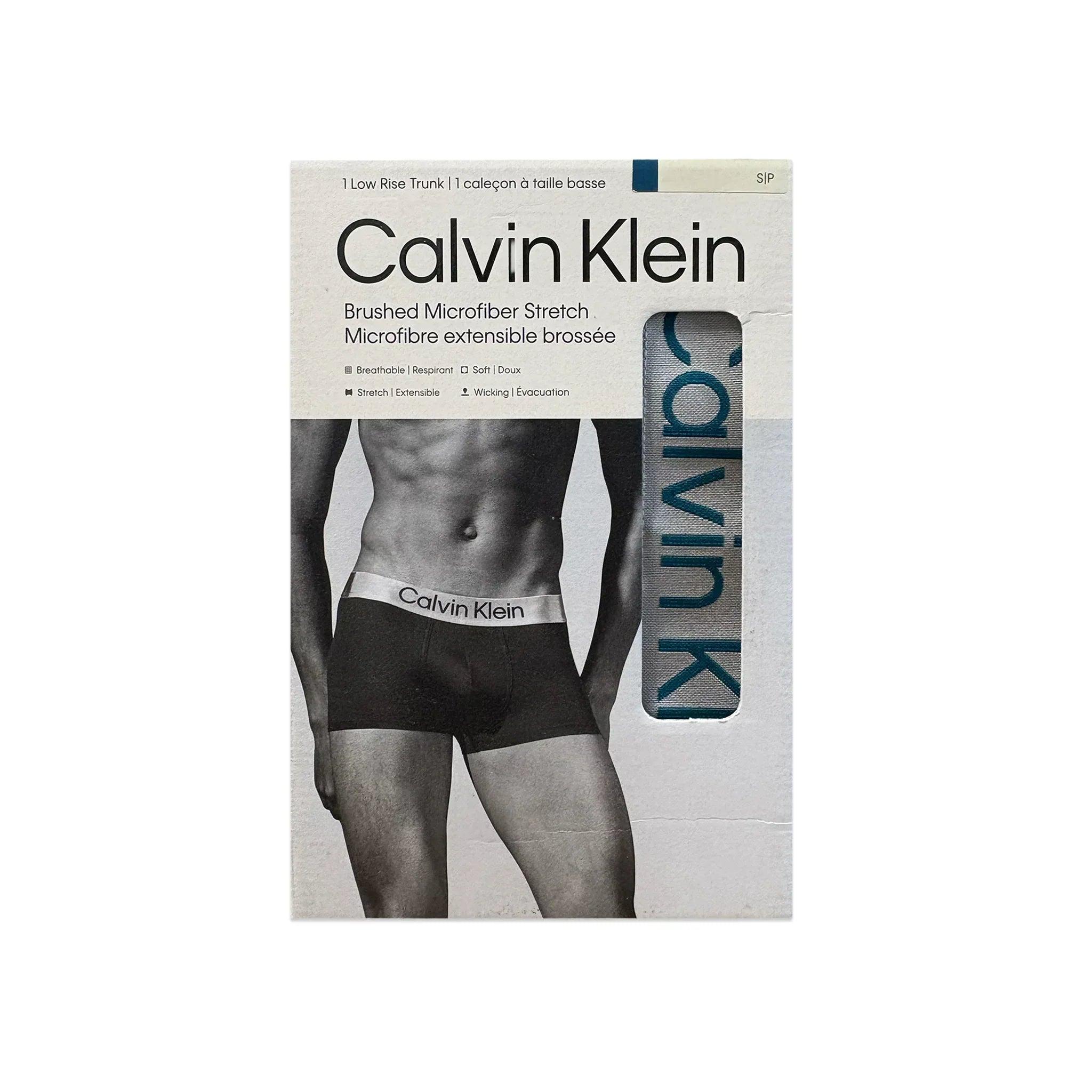 Brushed Micro Jersey Low Rise Trunk - CALVIN KLEIN - VENTURER