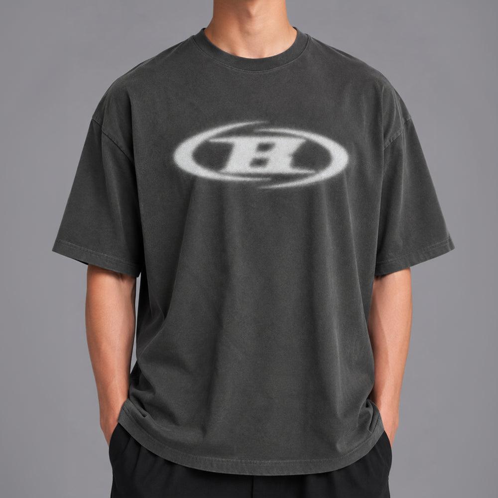 Blur B Logo Oversized T-Shirt