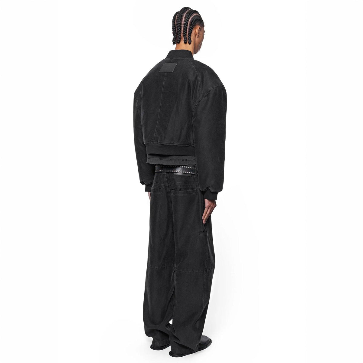 Riot Moleskin Cropped Bomber Jacket