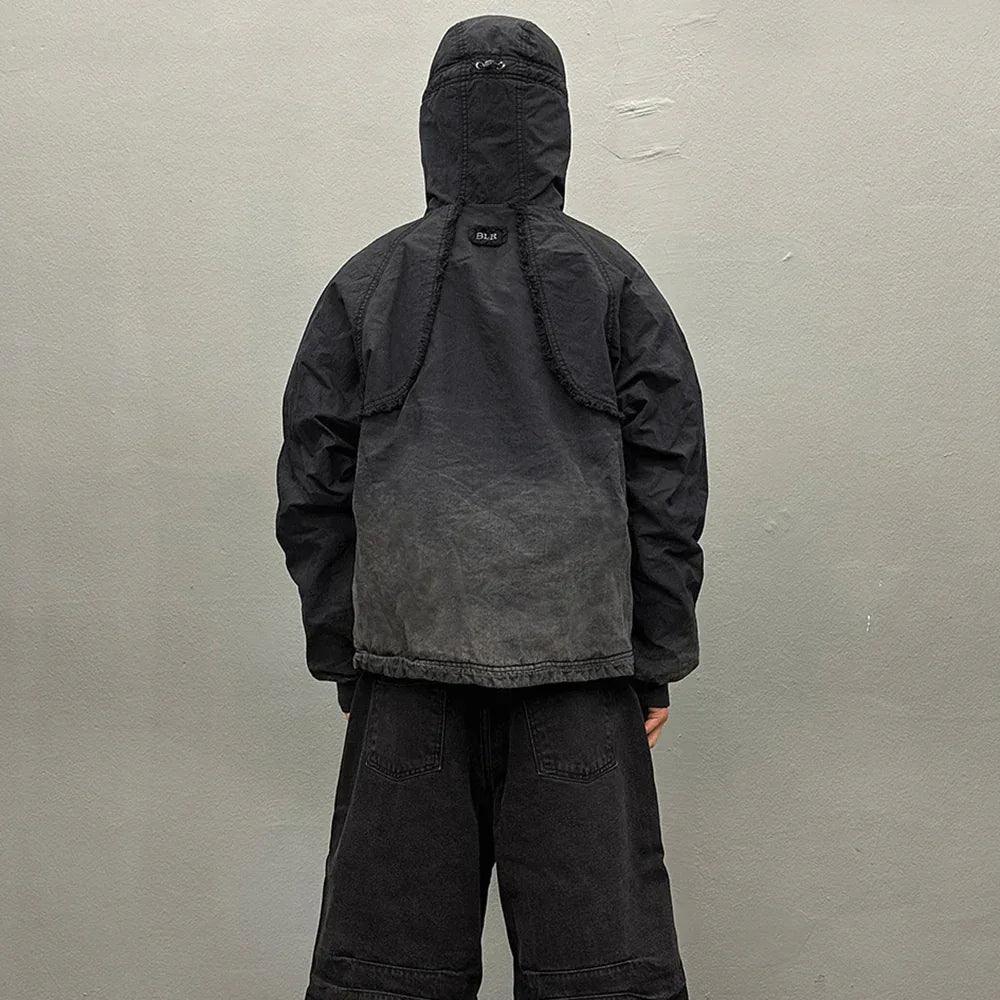 Destroyed Gradation Washing Puffer Jacket - BLR BLUER - VENTURER