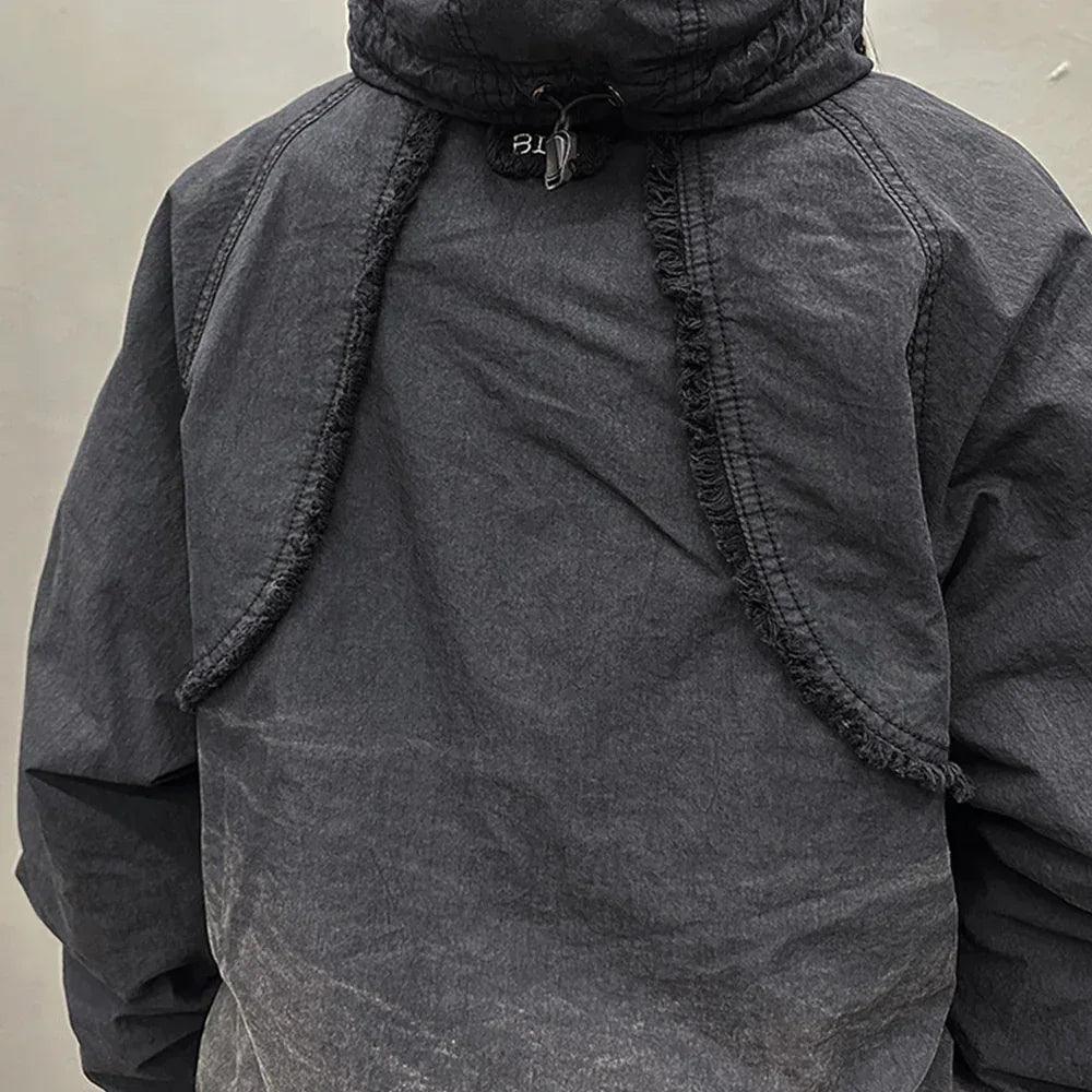 Destroyed Gradation Washing Puffer Jacket - BLR BLUER - VENTURER