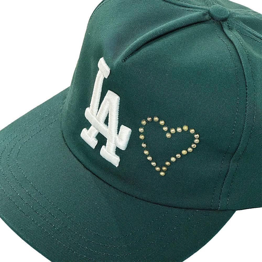 LA Emb Heart Studs Snapback - DENIM DOCTORS - VENTURER