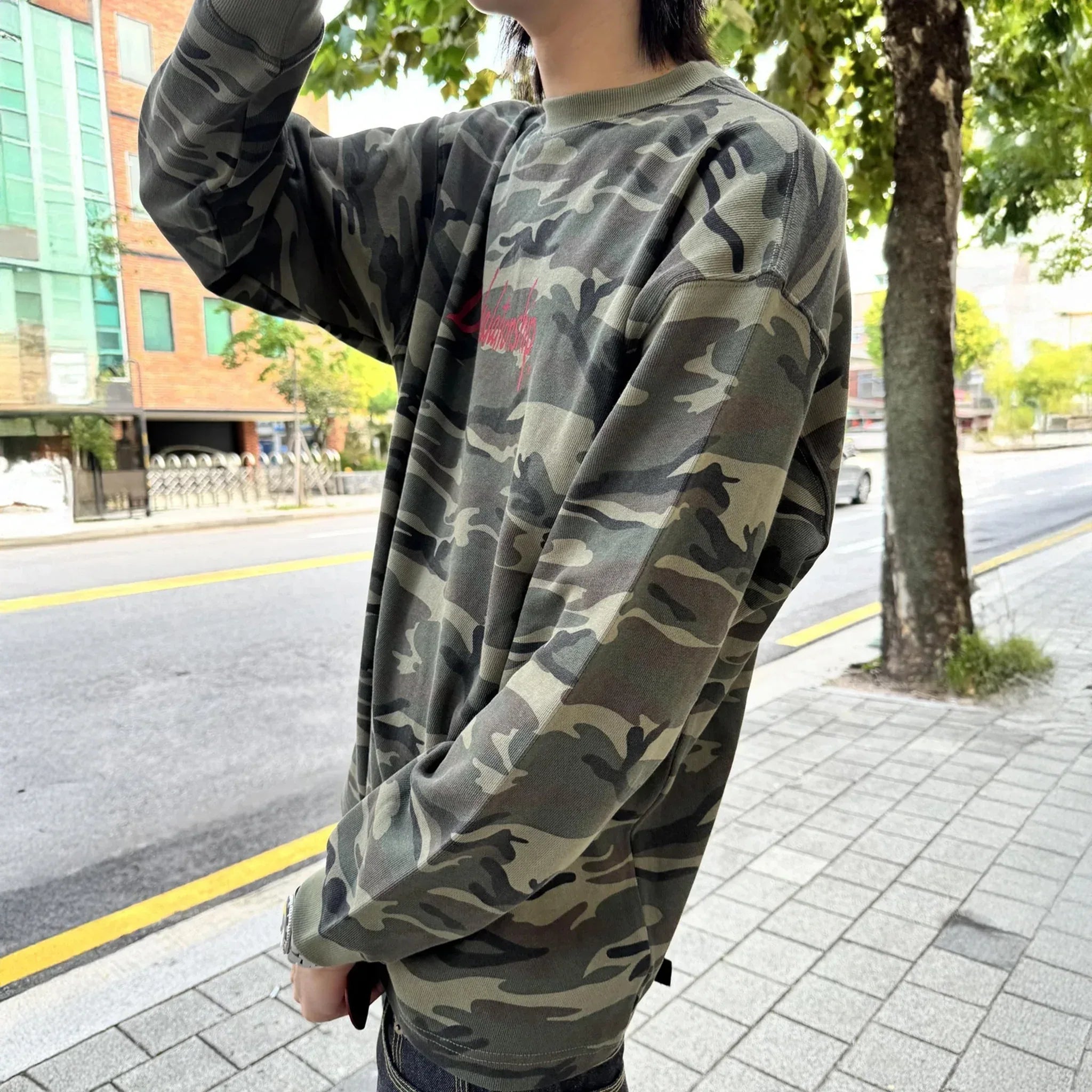 Camouflage Crew Neck Sleeve - EMOstanceclub - VENTURER