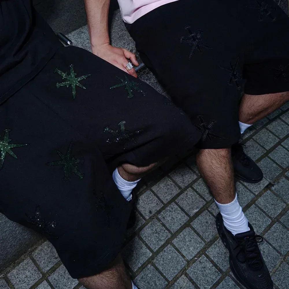 Dagger Embroidery Shorts - UNKNOWN LONDON - VENTURER