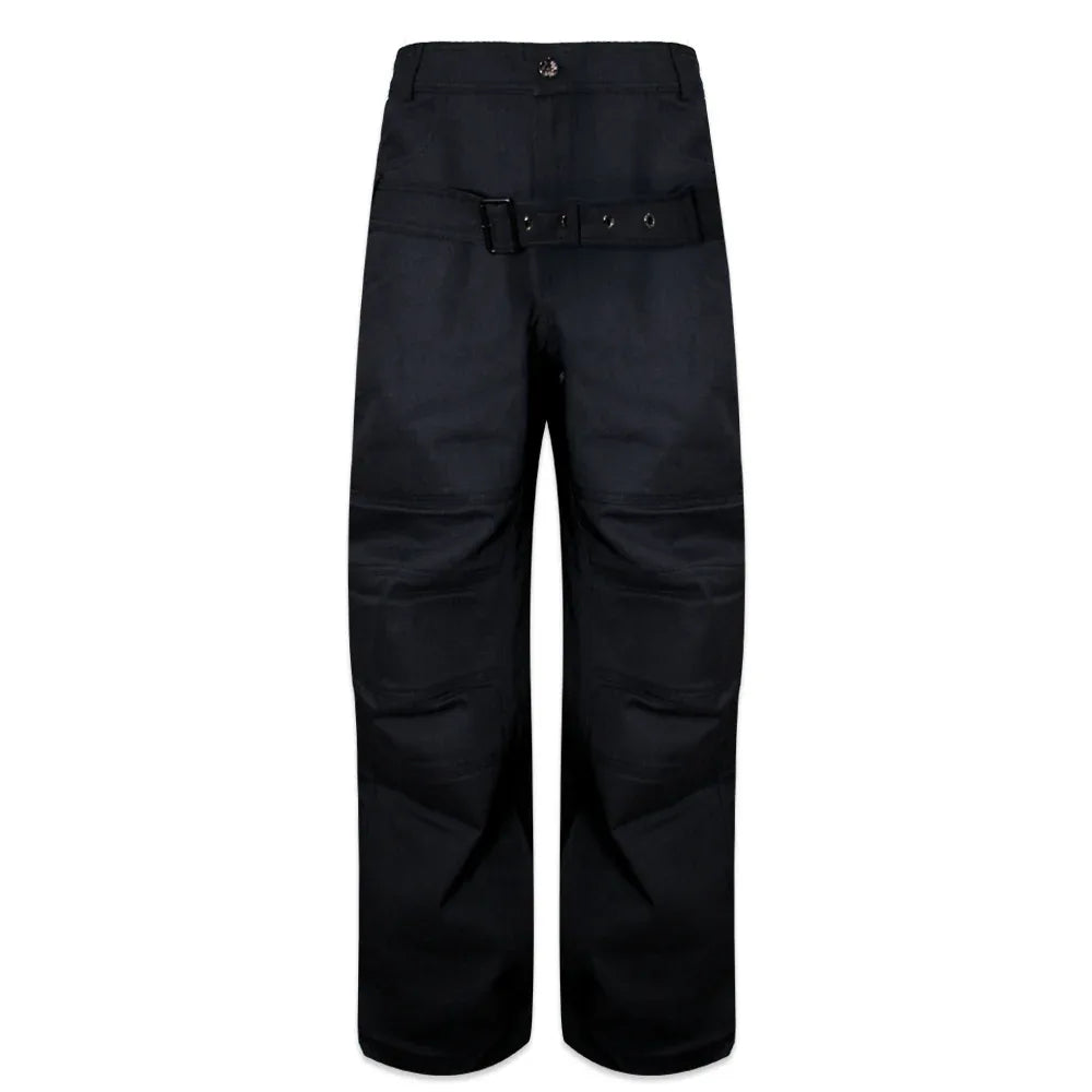 Stucked Belt Low Density Cotton and Raw-edged Pants - BLR BLUER - VENTURER