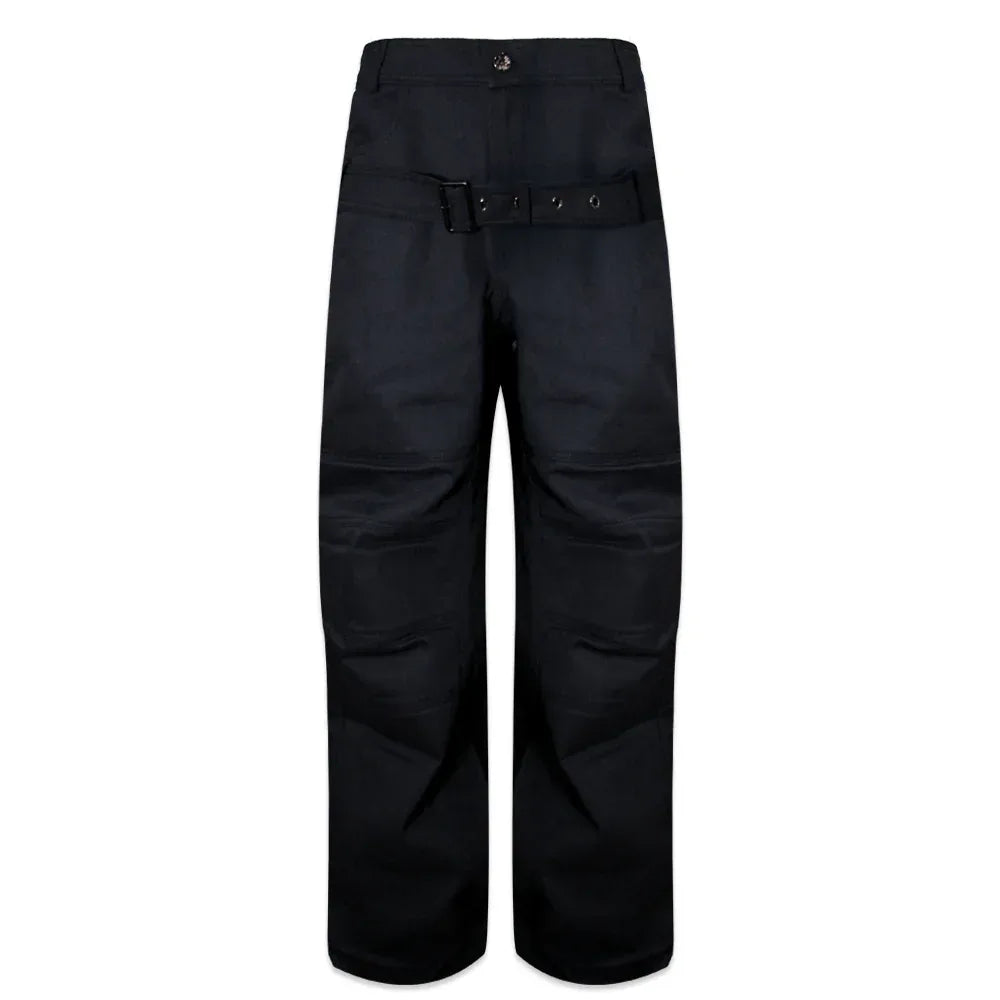 Stucked Belt Low Density Cotton and Raw-edged Pants - BLR BLUER - VENTURER