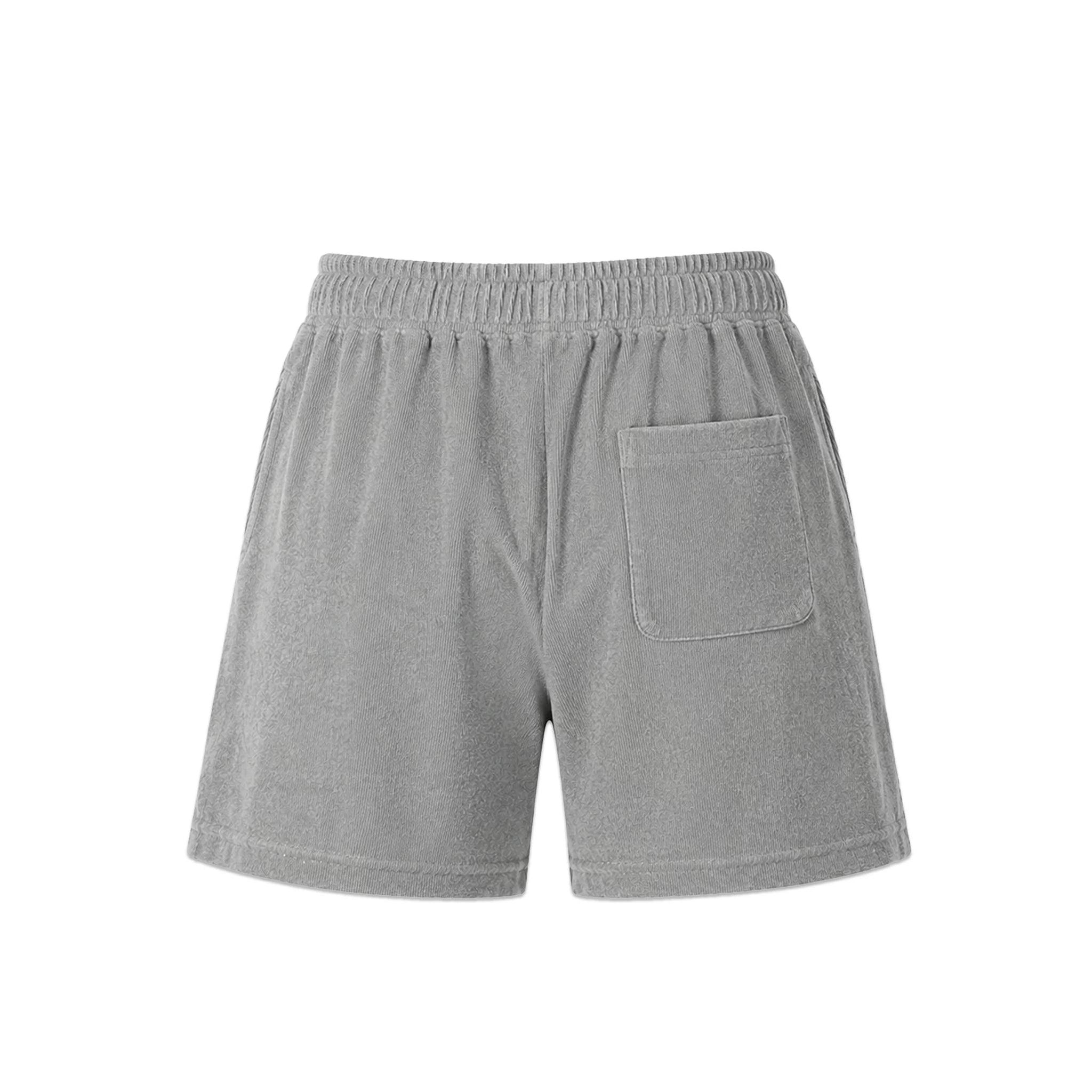 B CHROME VELOUR SHORTS
