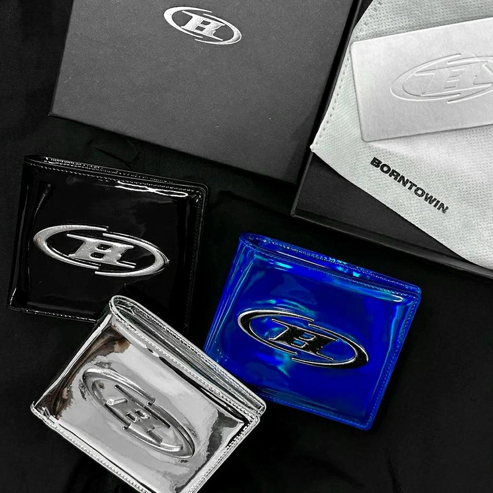 Big Chrome B Logo Enamel Wallet
