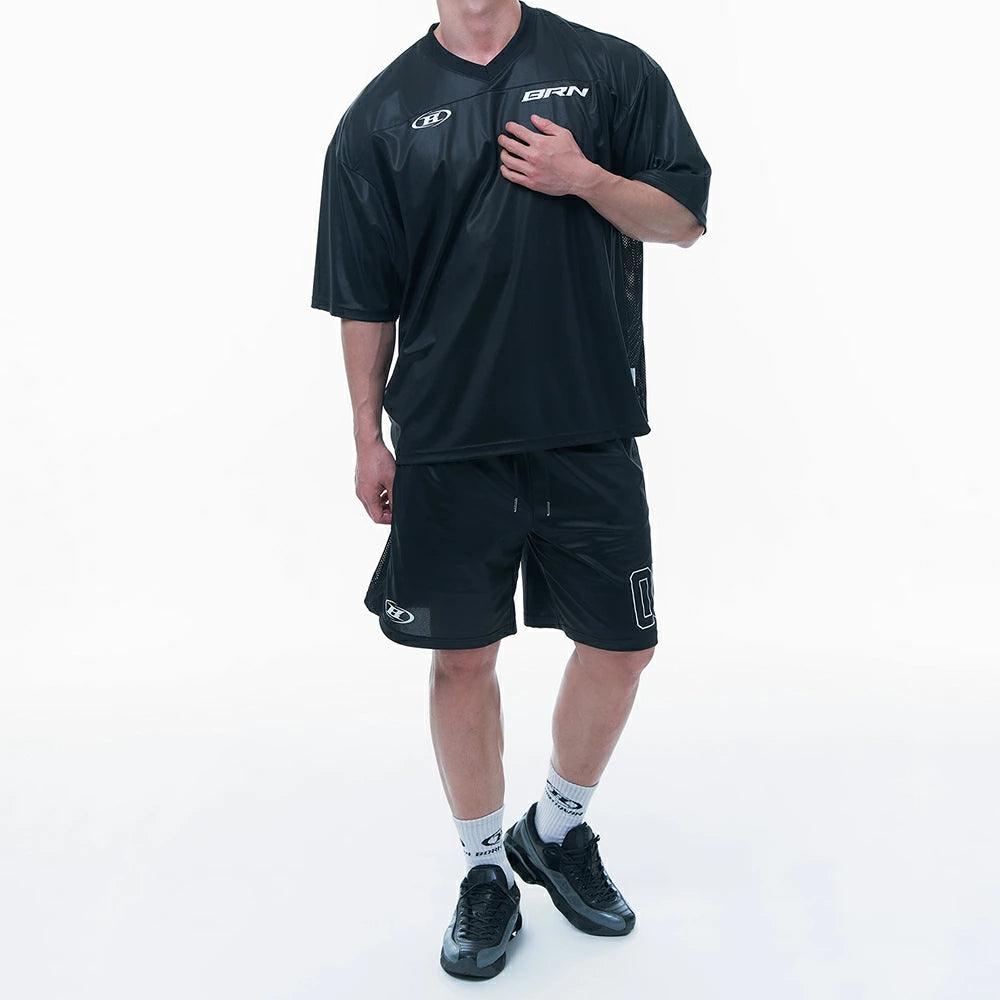 Number 00 Rugby Jersey Half Pants