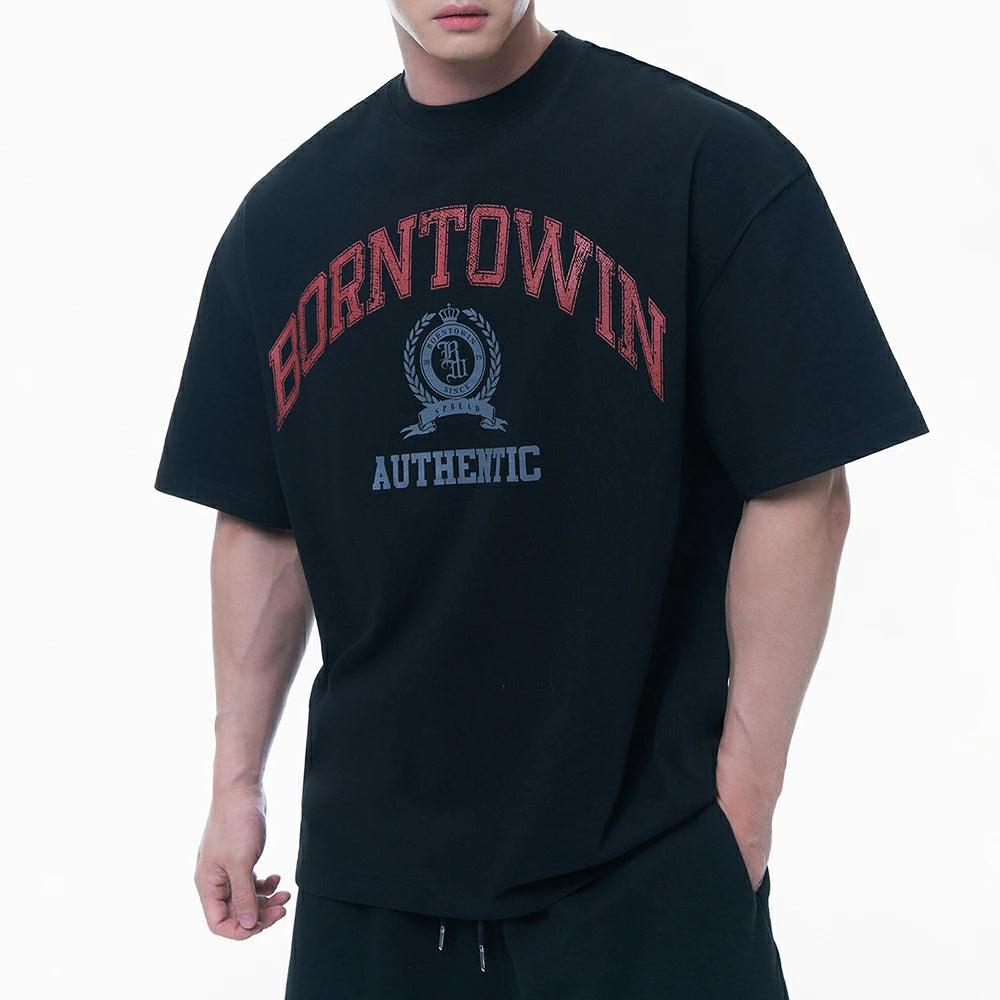 Crack Borntowin Emblem T-Shirt