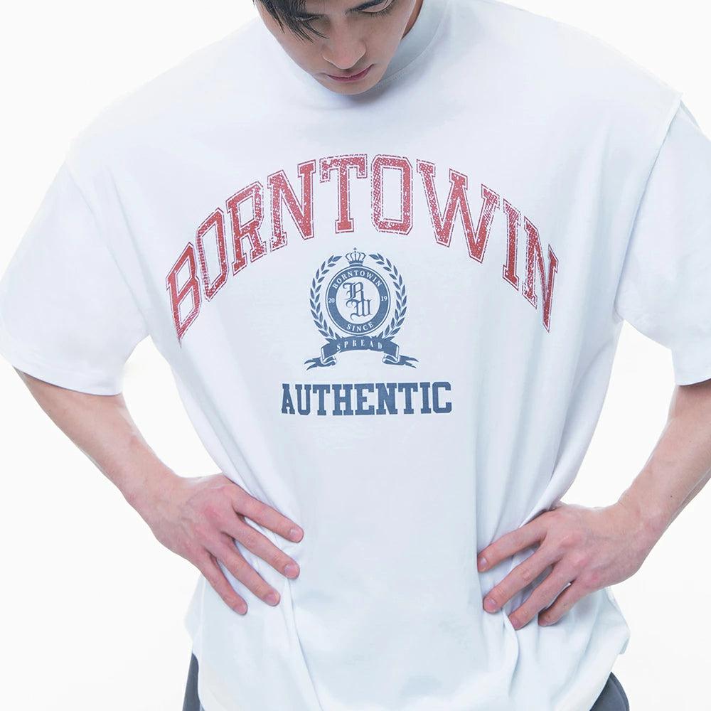 Crack Borntowin Emblem T-Shirt