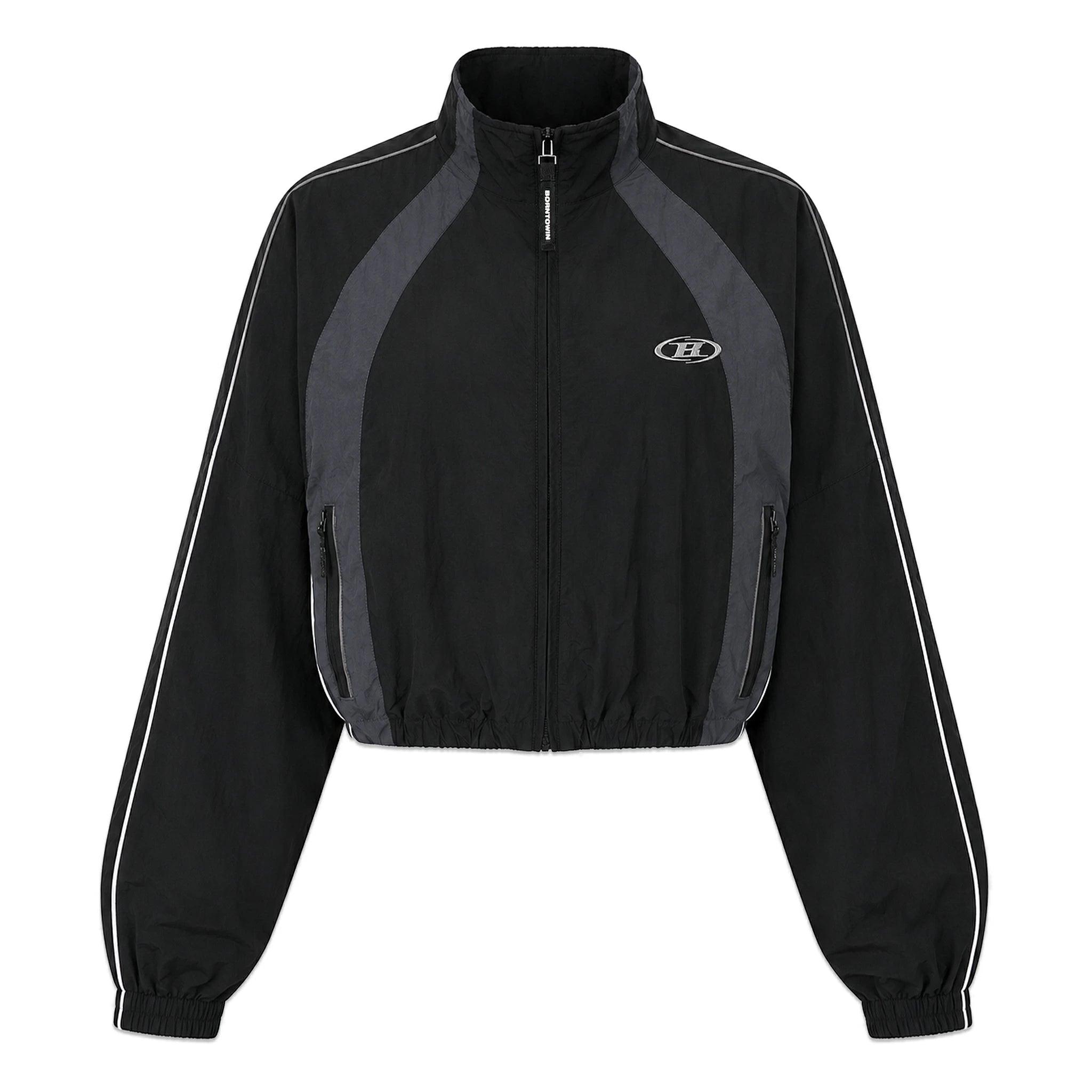 W NYLON BLOCK JACKET