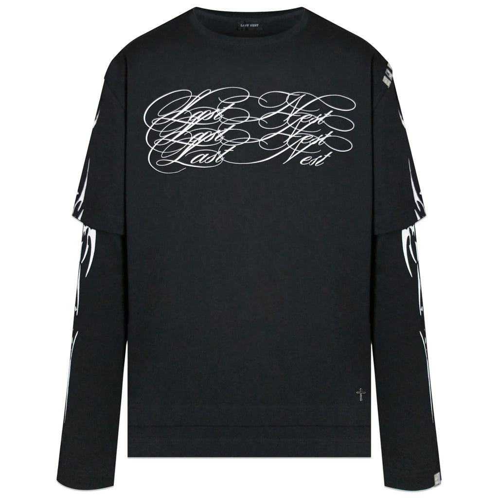 LAST NEST(ラストネスト)商品ページ - Three Layered LS Tee - Black 