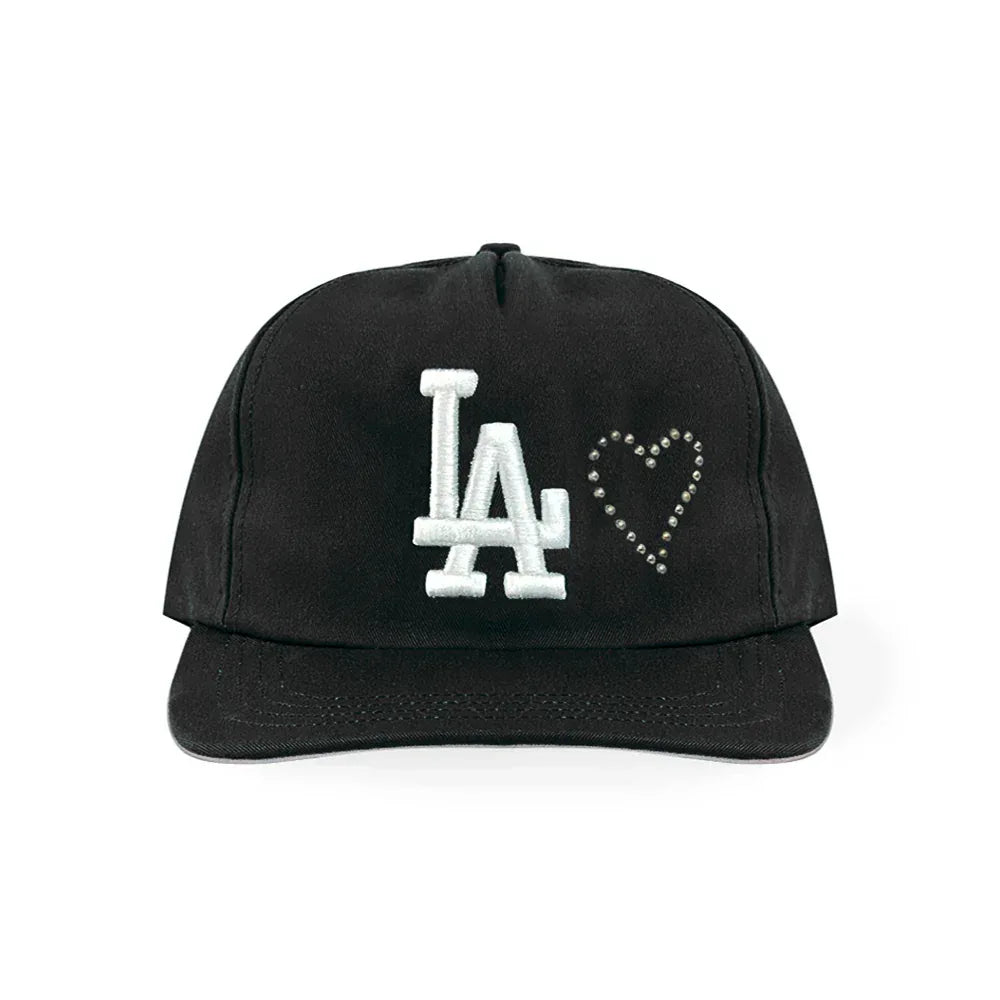 LA Emb Heart Studs Snapback - DENIM DOCTORS - VENTURER