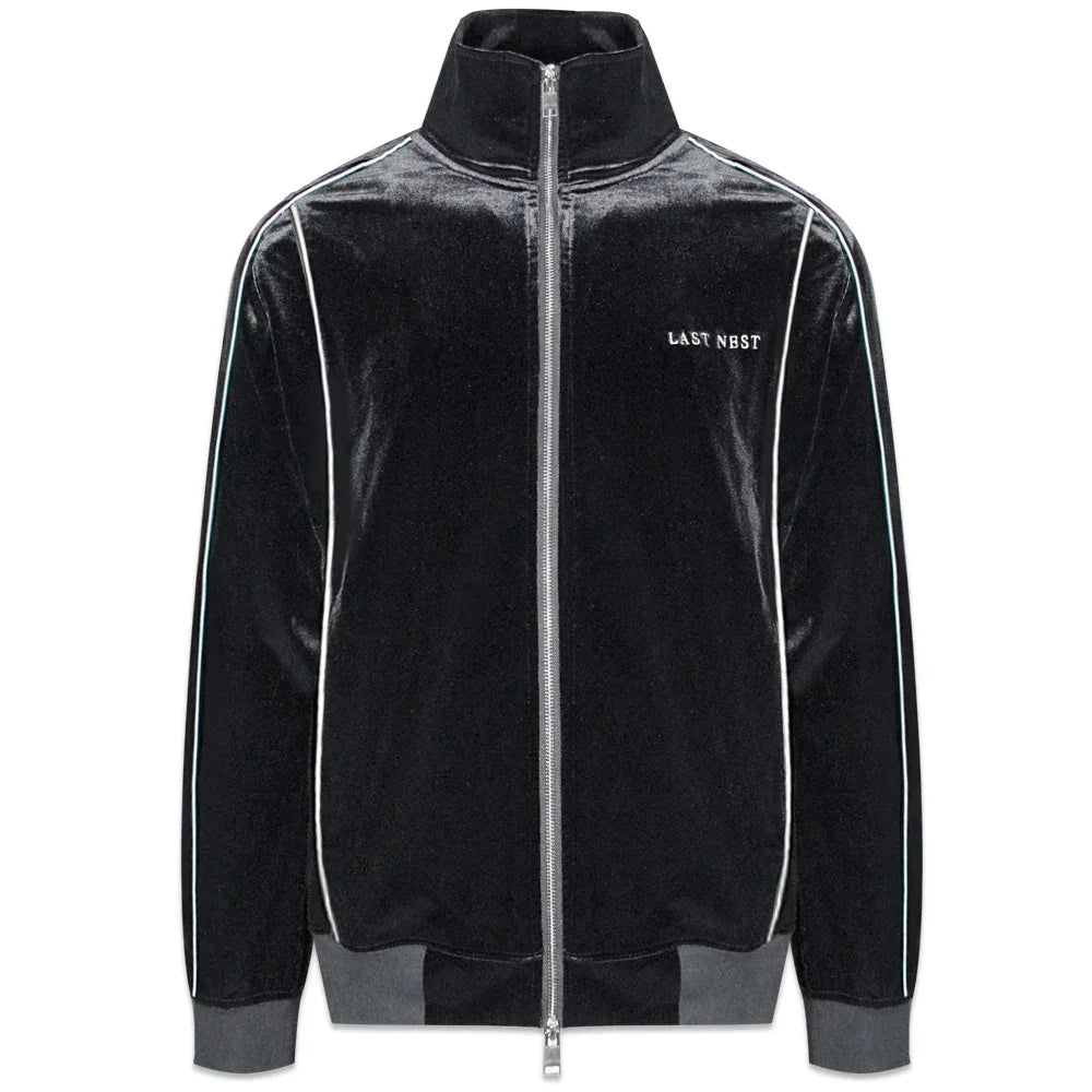LAST NEST(ラストネスト)商品ページ - Velvet Track Jacket V2 - Black 