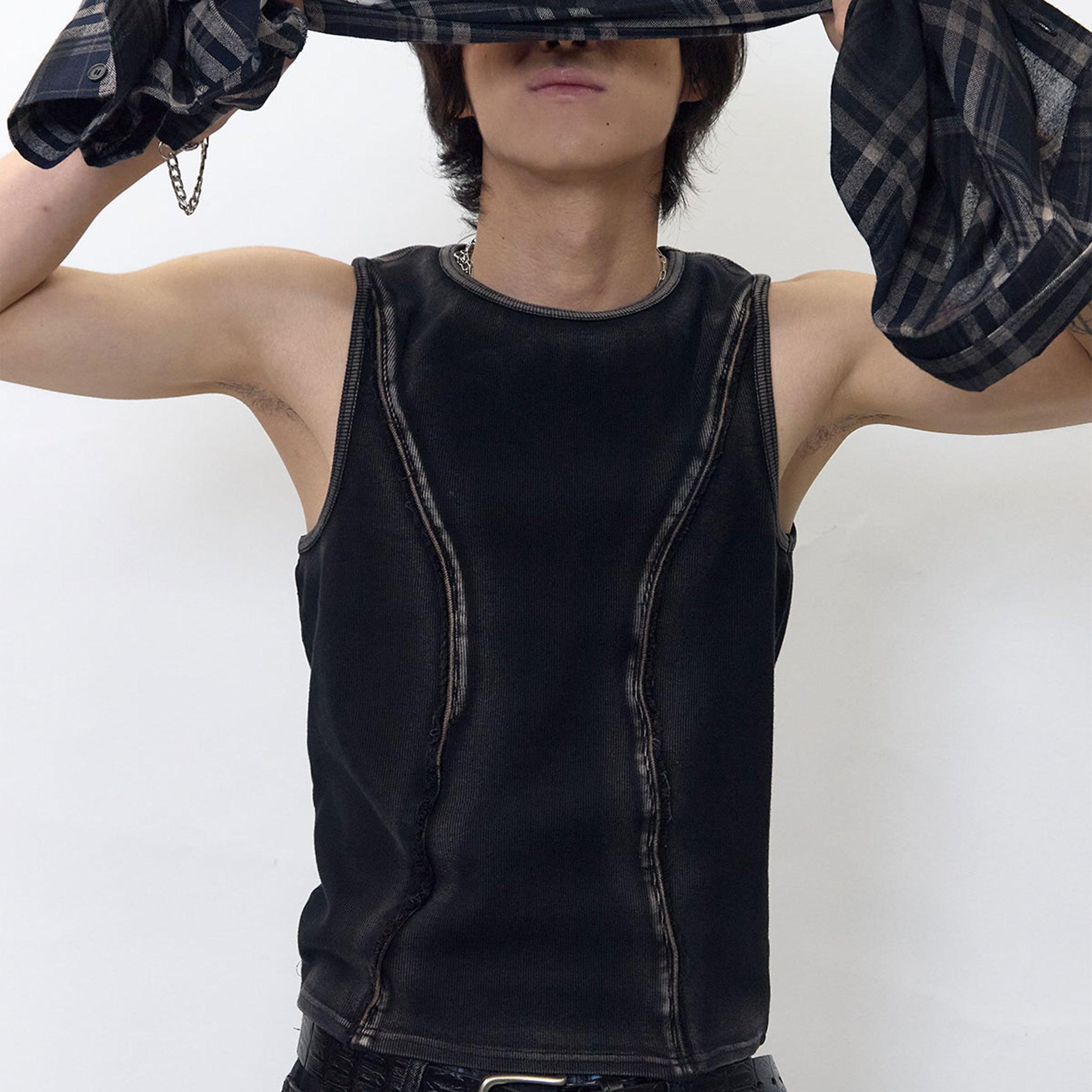 Line Cut Sleeveless