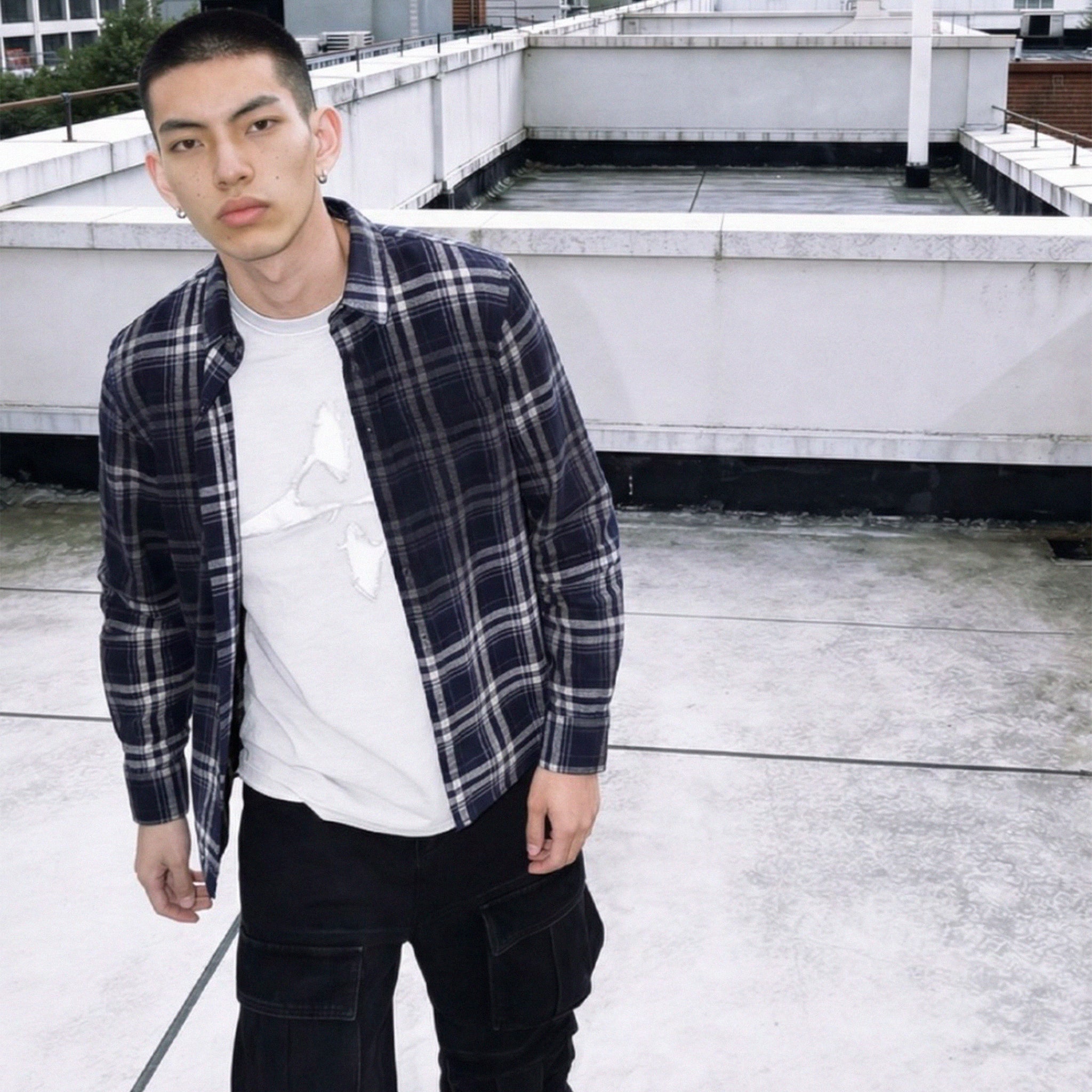 Low Cut Patch Logo T-Shirt