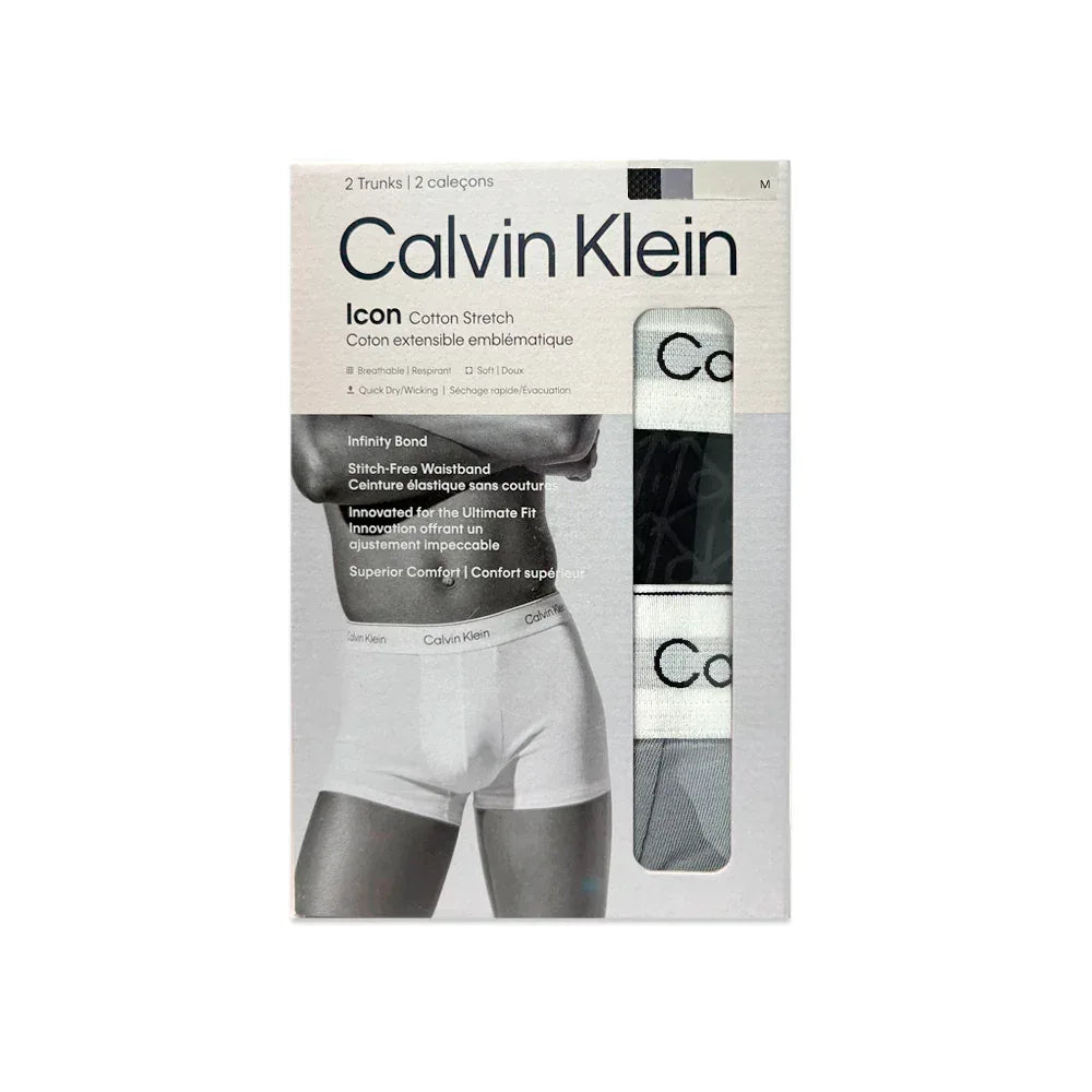 Icon Cotton Stretch Trunk 2PK - CALVIN KLEIN - VENTURER