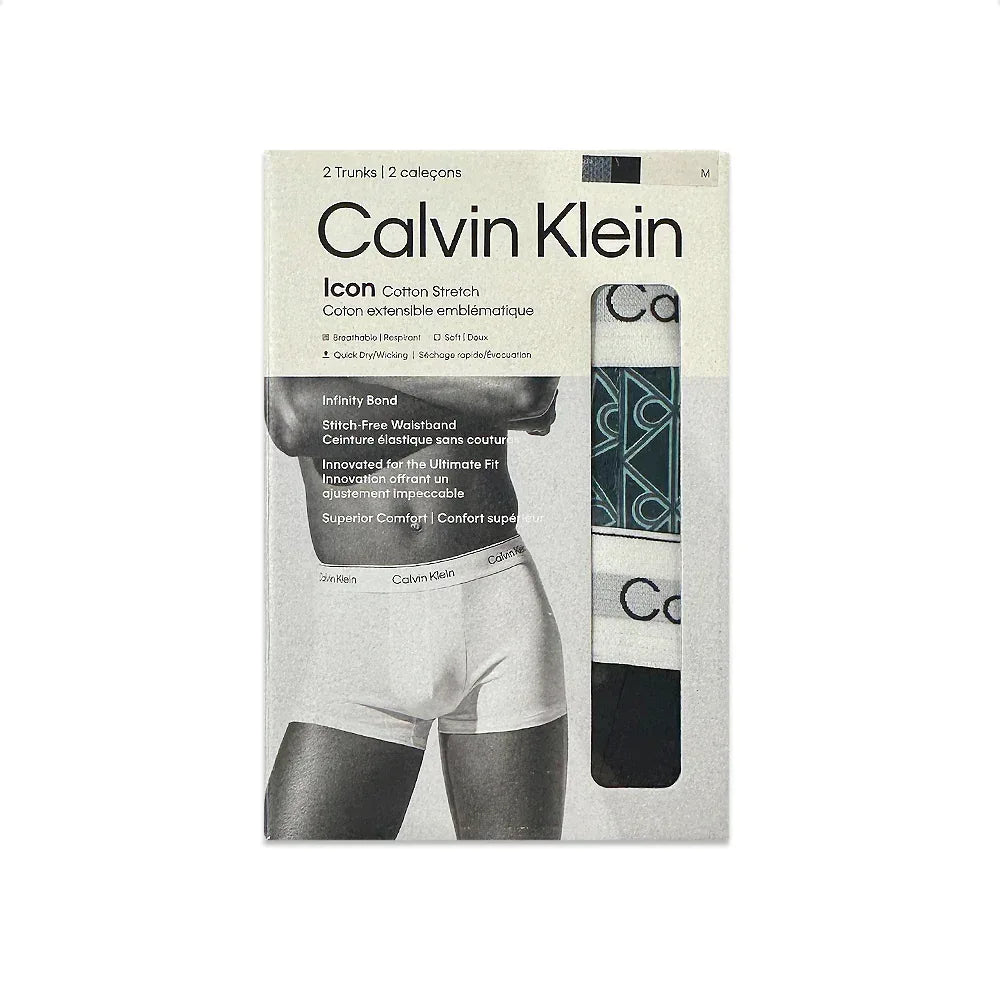 Icon Cotton Stretch Trunk 2PK - CALVIN KLEIN - VENTURER