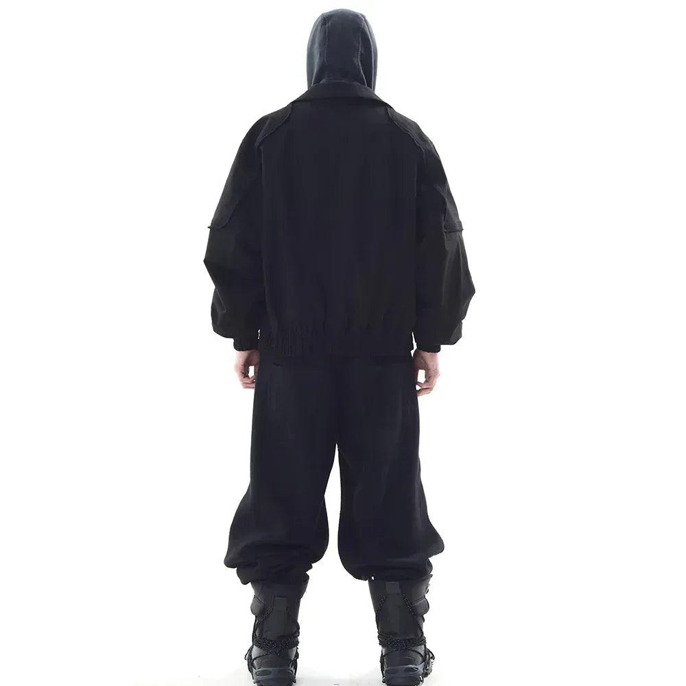 Stucked Belt Low Density Cotton and Raw-edged Pants - BLR BLUER - VENTURER