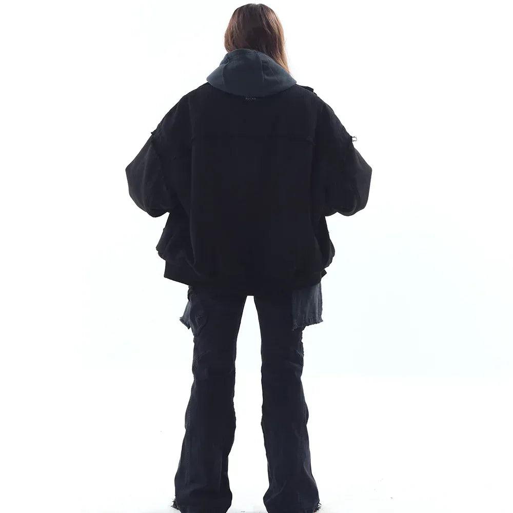 Heavy Texture Wool Linen Puffer Jacket - BLR BLUER - VENTURER
