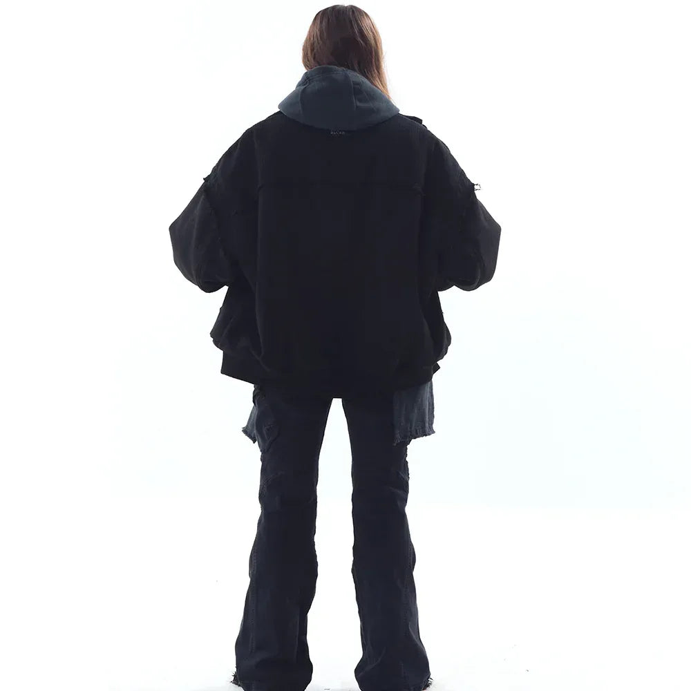 Heavy Texture Wool Linen Puffer Jacket - BLR BLUER - VENTURER