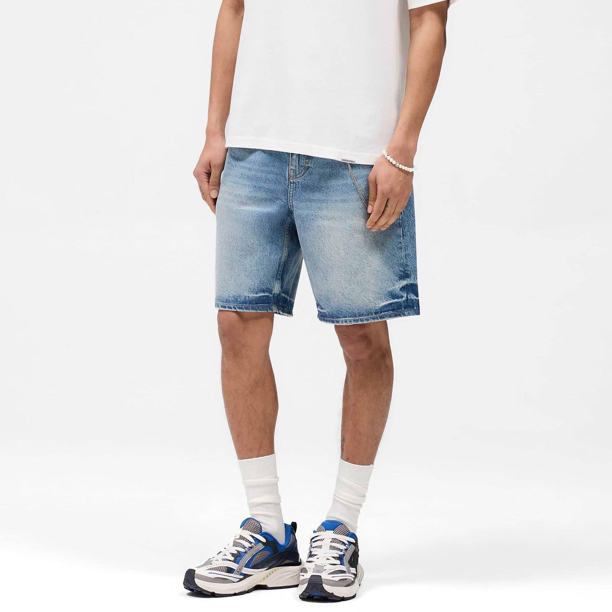 Tailored Denim Shorts