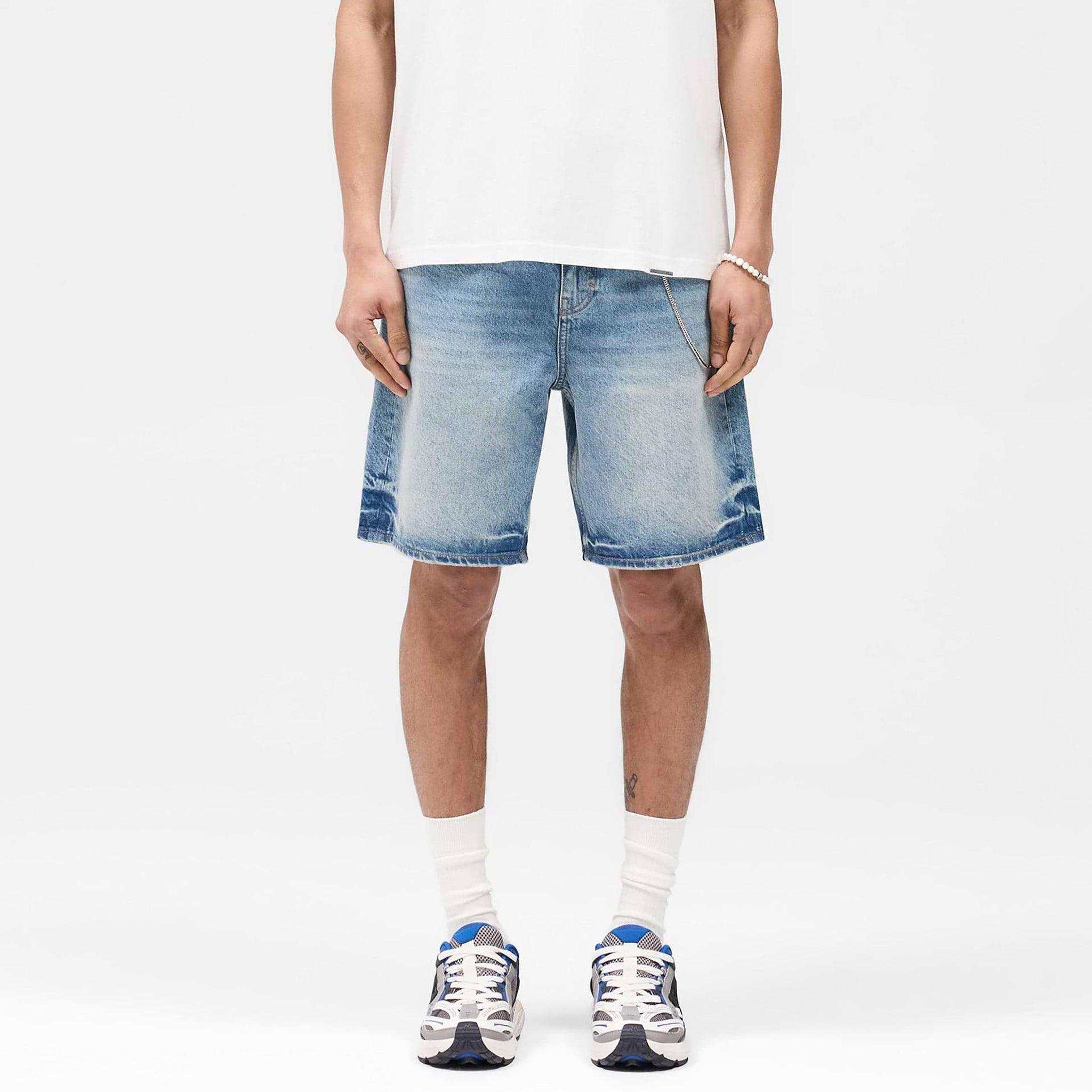 Tailored Denim Shorts