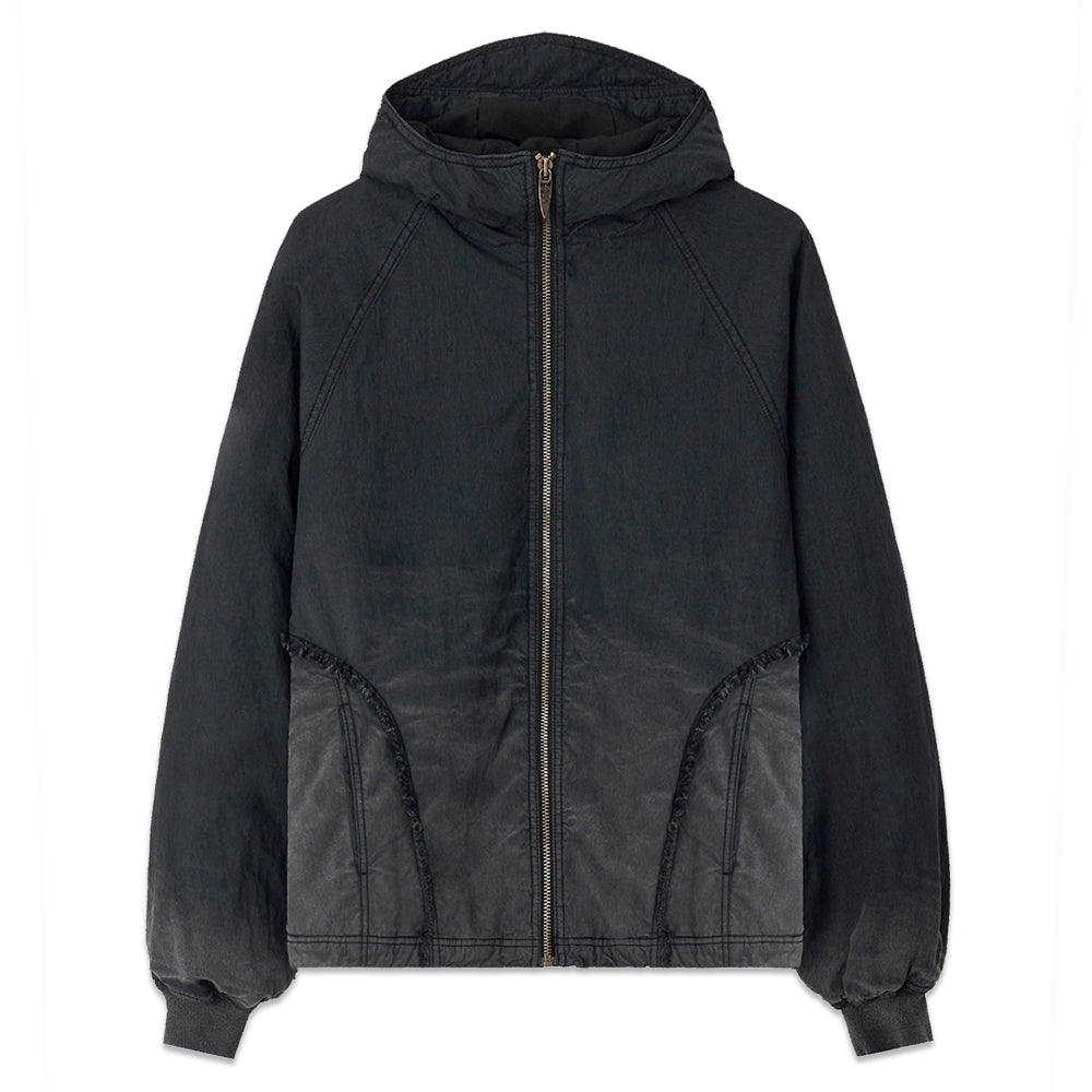 Destroyed Gradation Washing Puffer Jacket